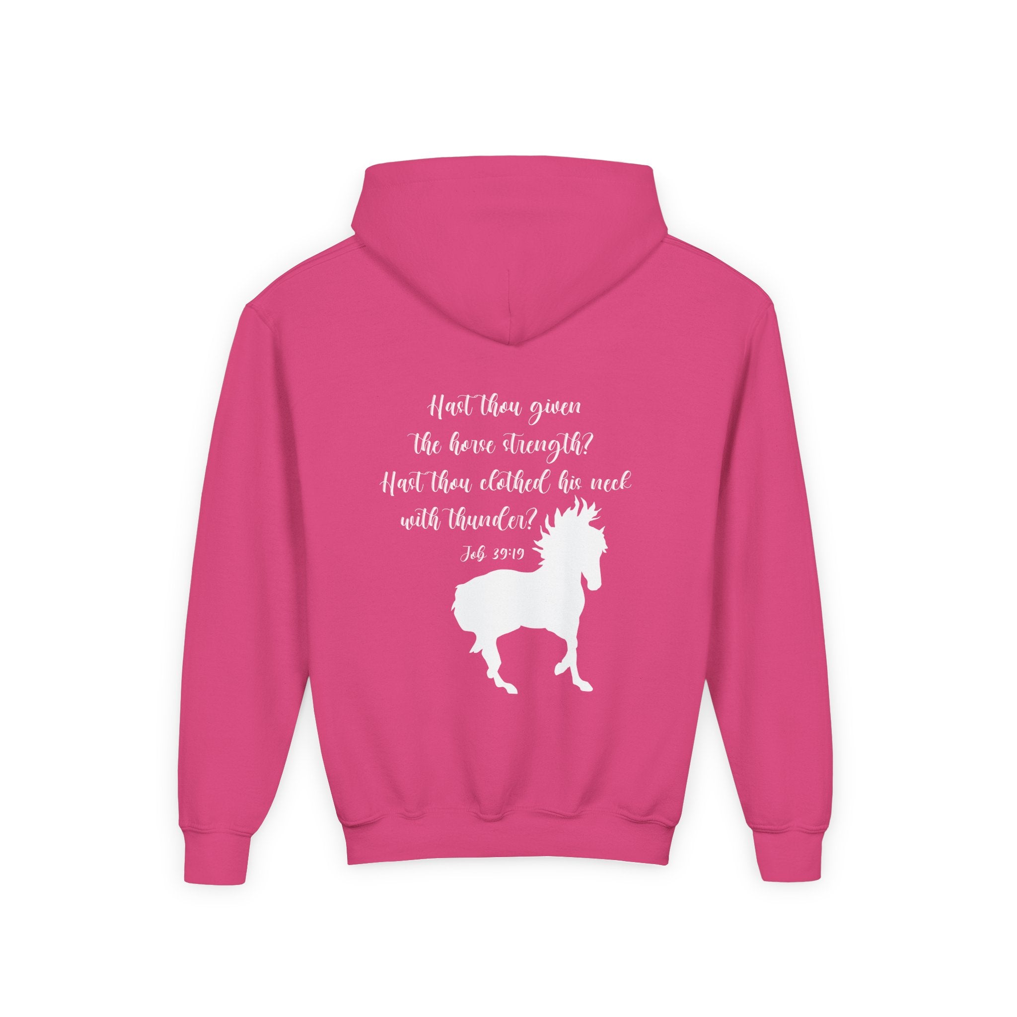 Job 39:19 Kids Horse Hoodie