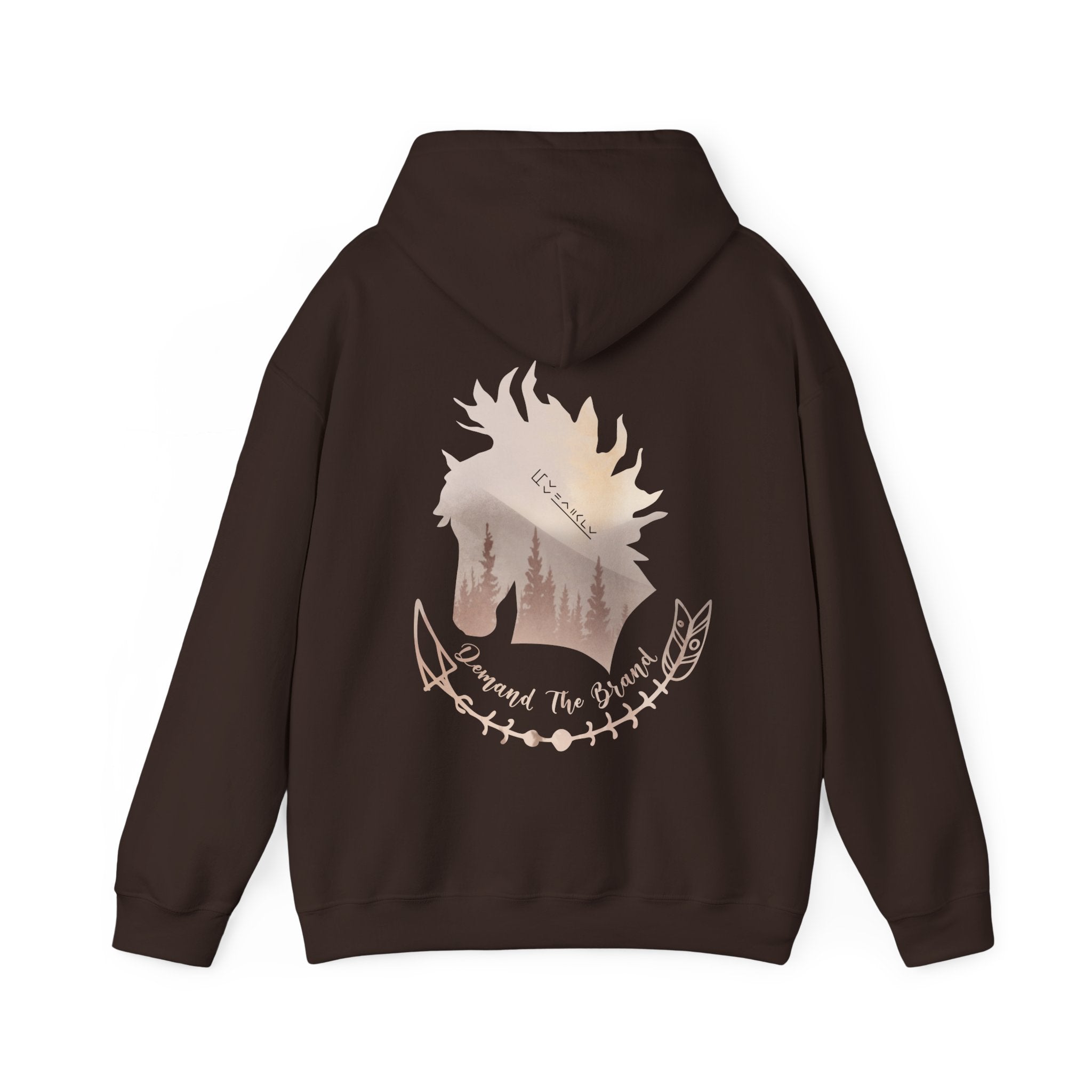 Demand The Brand Mustang Horse Hoodie | BLM Mustang Sweatshirt
