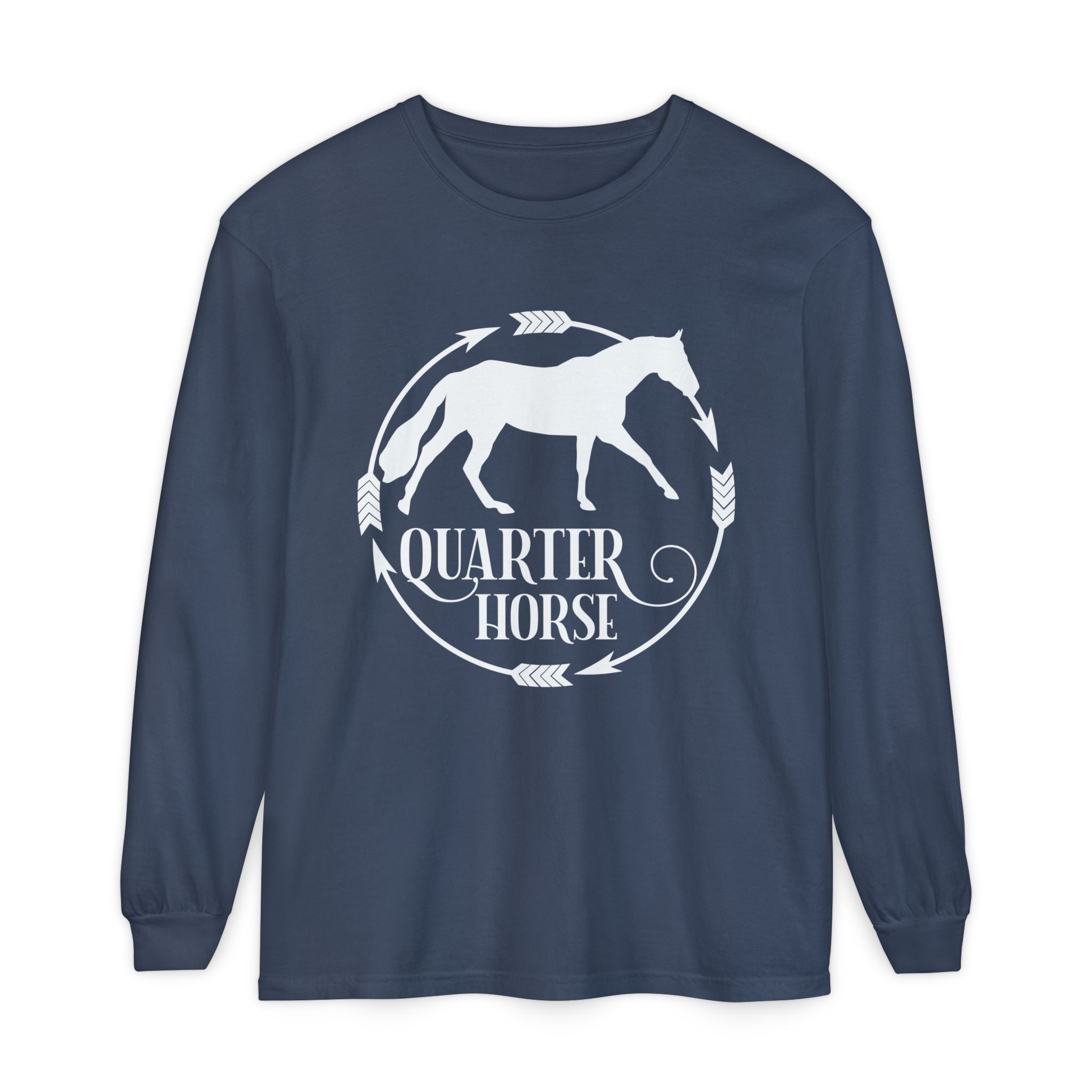 Quarter Horse Long Sleeve Shirt (Comfort Colors)