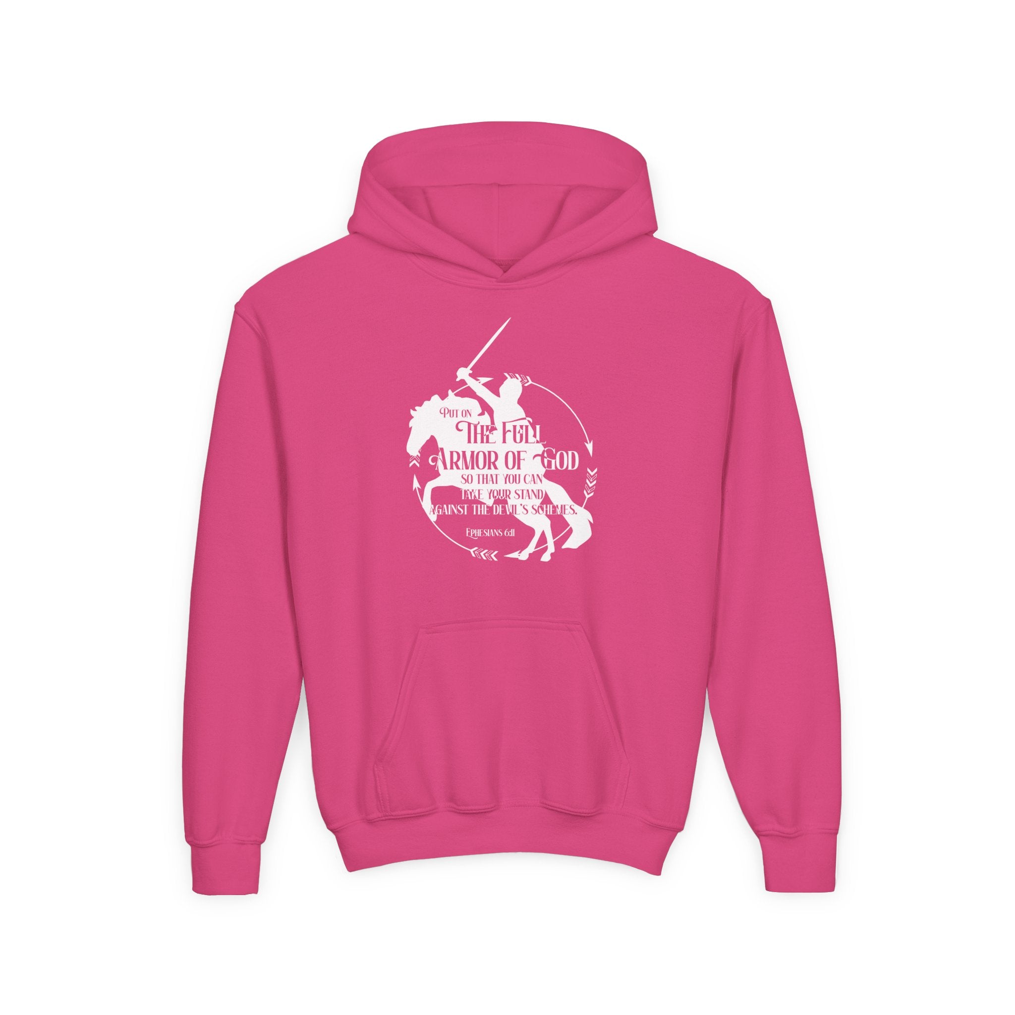 Full Armor of God Kids Horse Hoodie