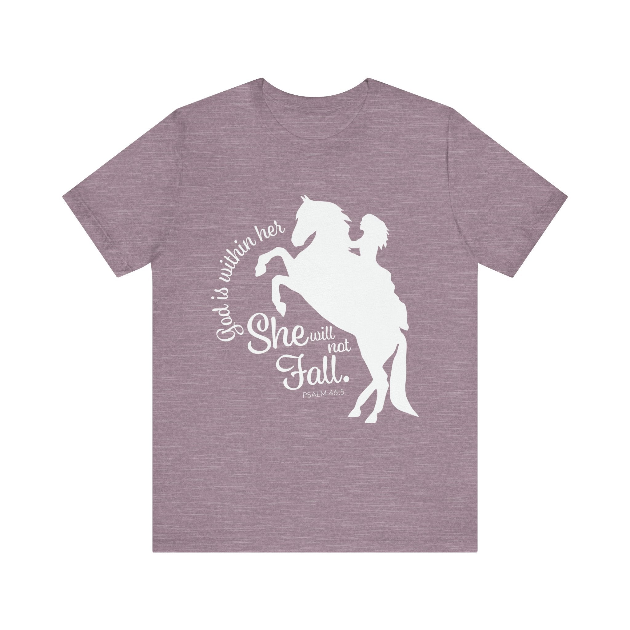 God Is Within Her She Will Not Fall | Christian Horse Shirt