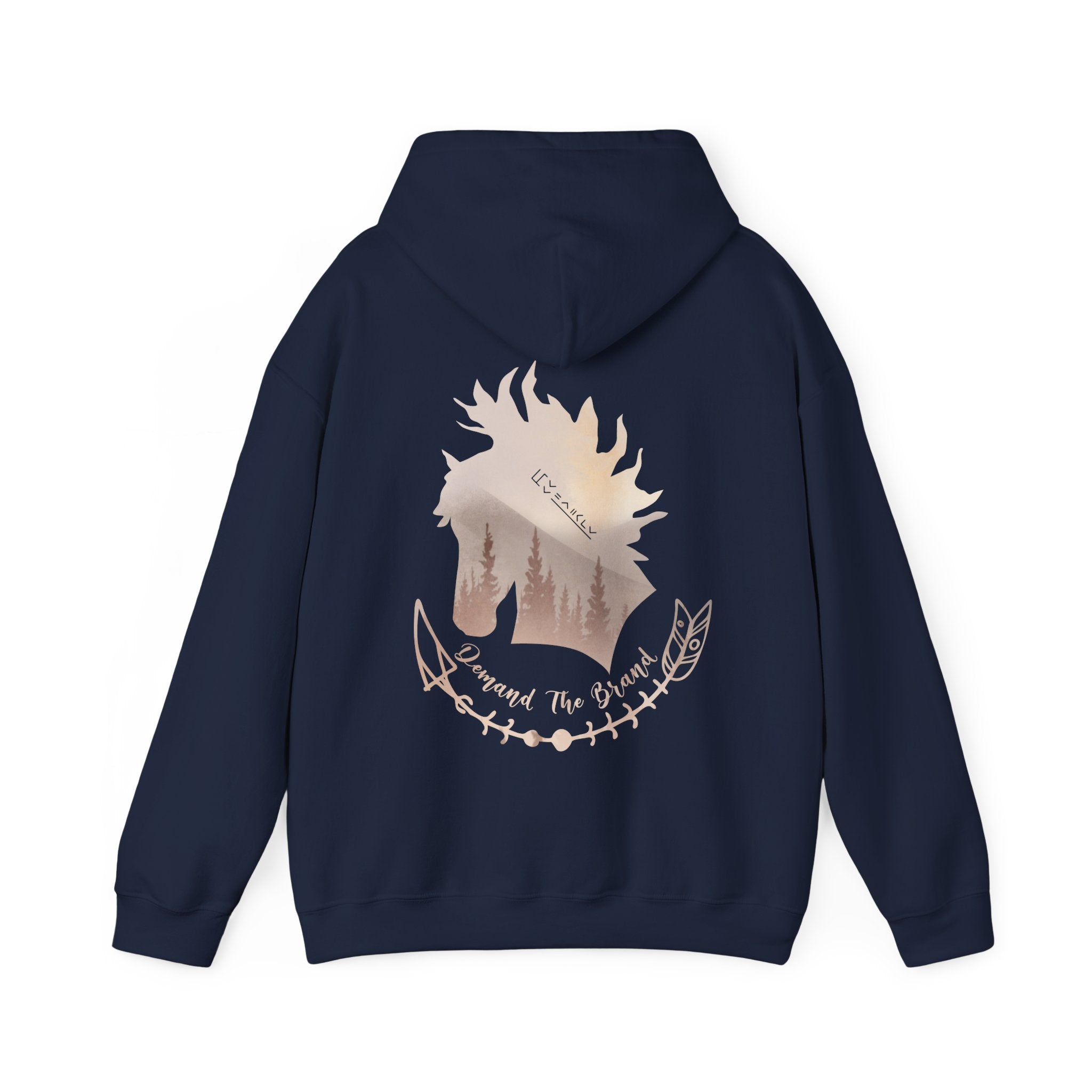 Demand The Brand Mustang Horse Hoodie | BLM Mustang Sweatshirt