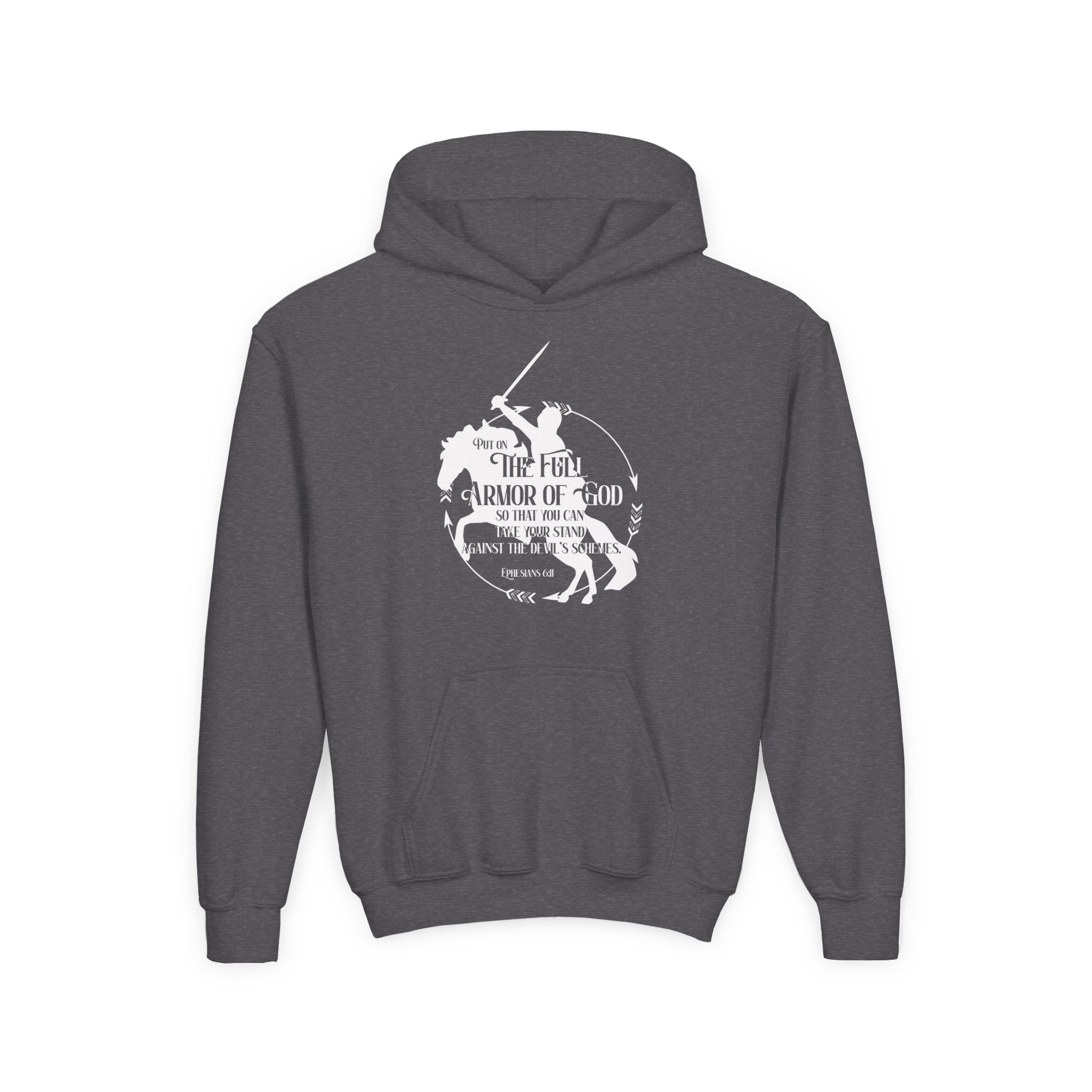 Full Armor of God Kids Horse Hoodie