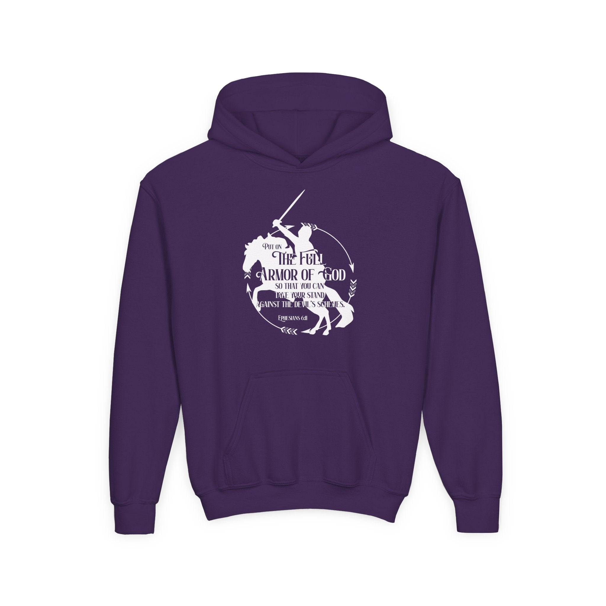 Full Armor of God Kids Horse Hoodie
