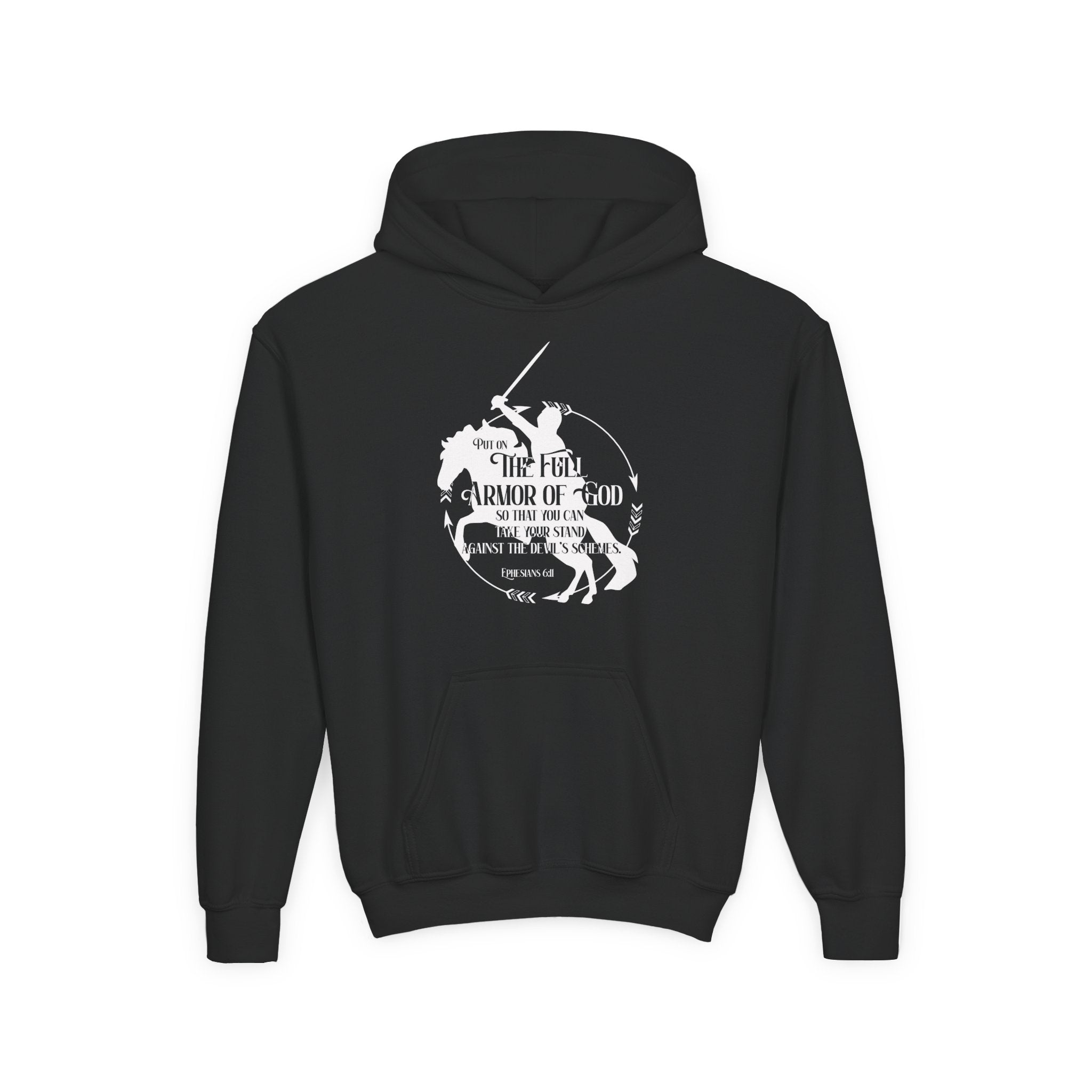 Full Armor of God Kids Horse Hoodie
