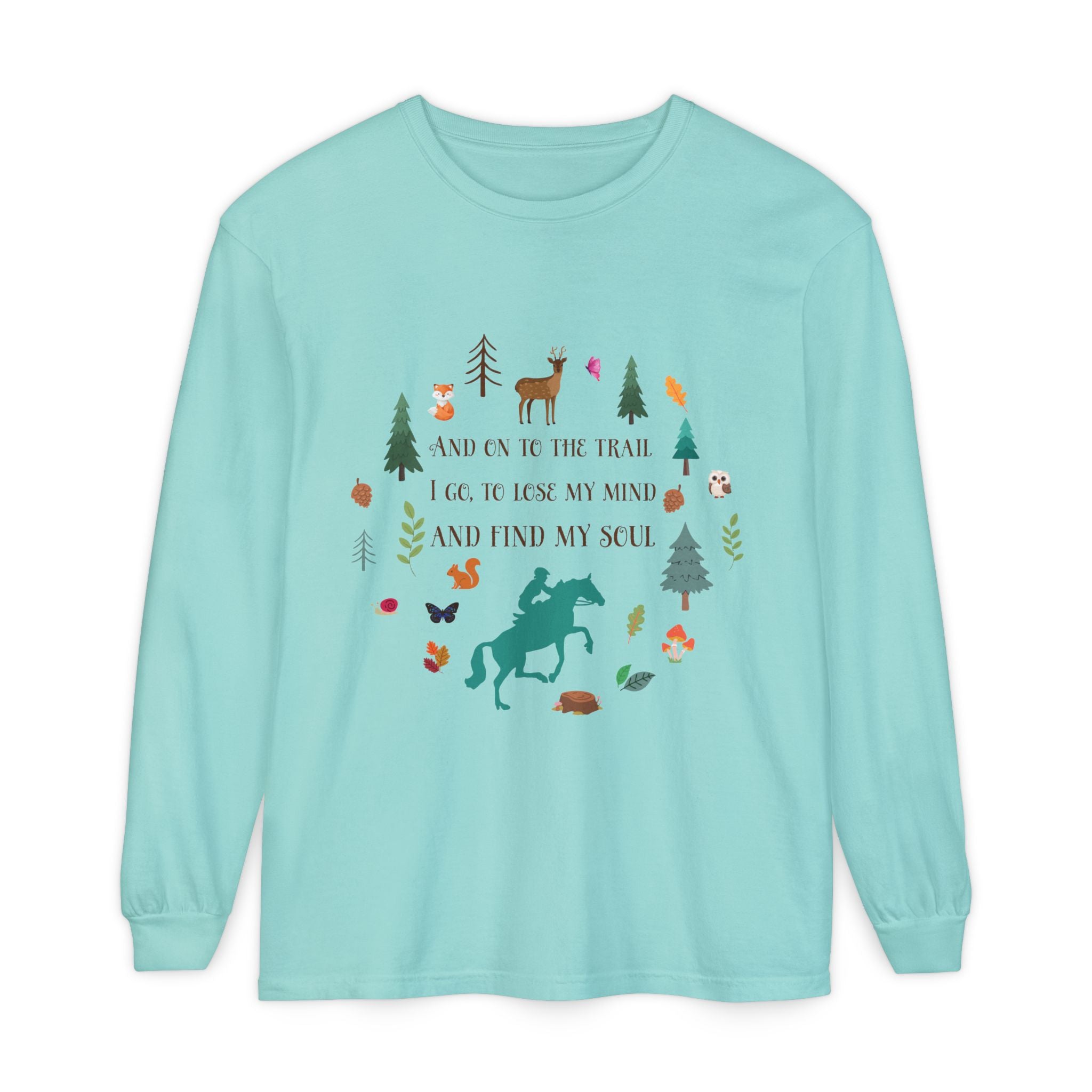 Equestrian Trail Rider & Horse Long Sleeve Shirt