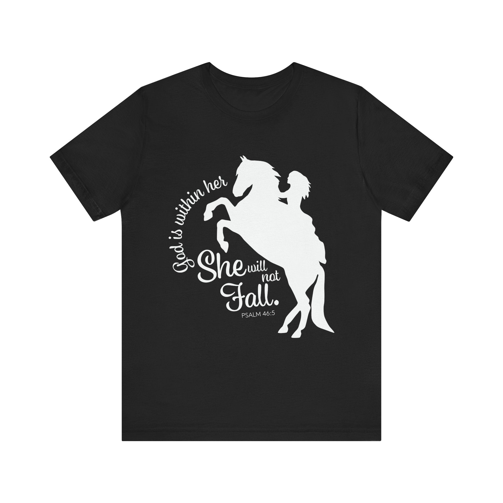 God Is Within Her She Will Not Fall | Christian Horse Shirt