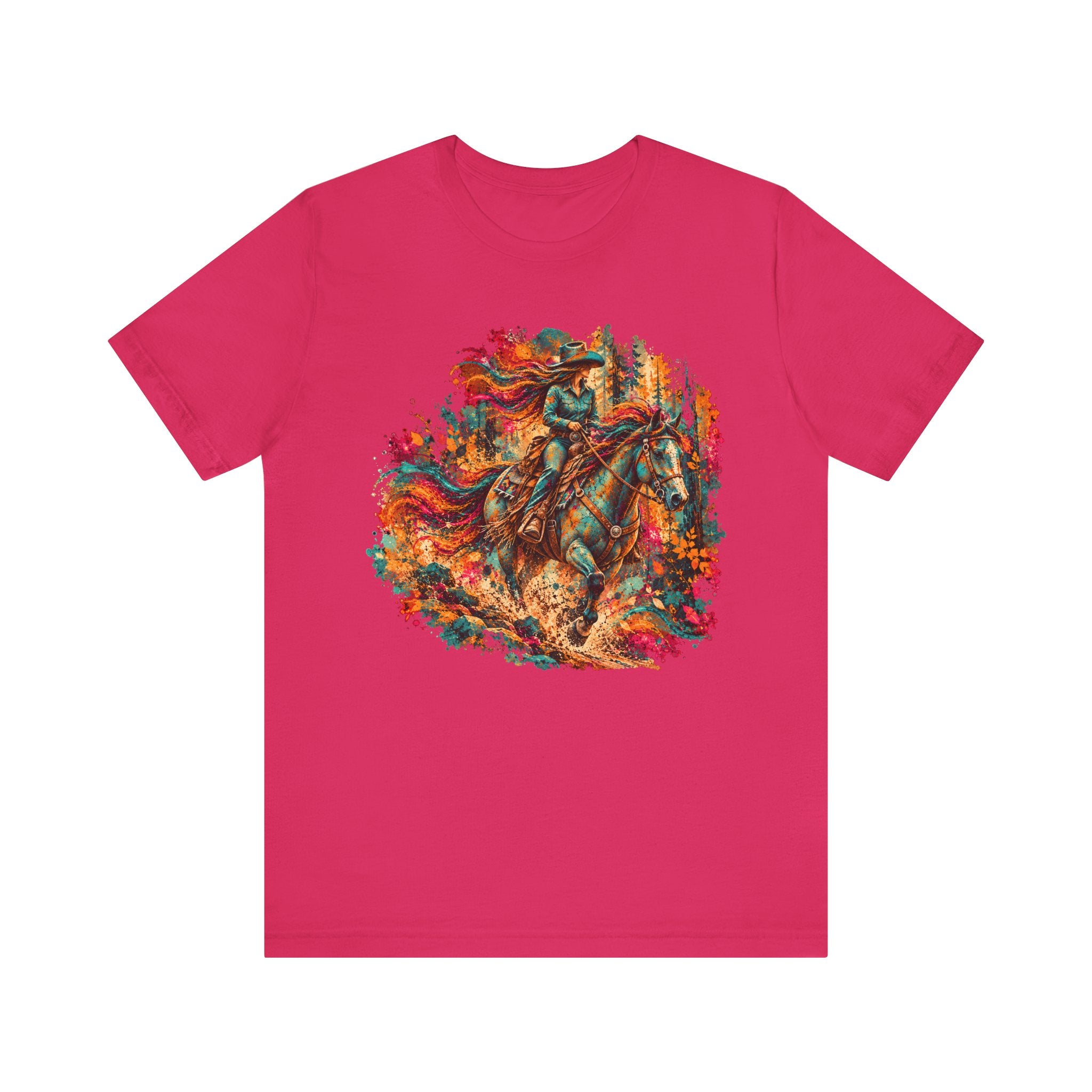 Colorful Trail Riding Shirt | Western Horse Graphic Tee
