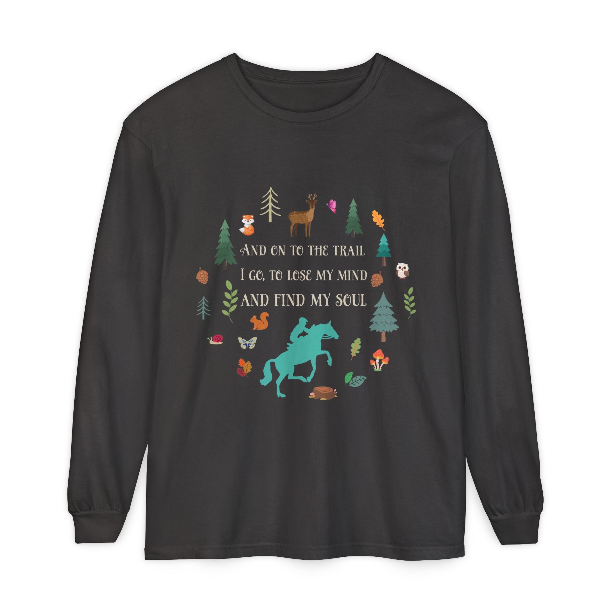 Equestrian Trail Rider & Horse Long Sleeve Shirt