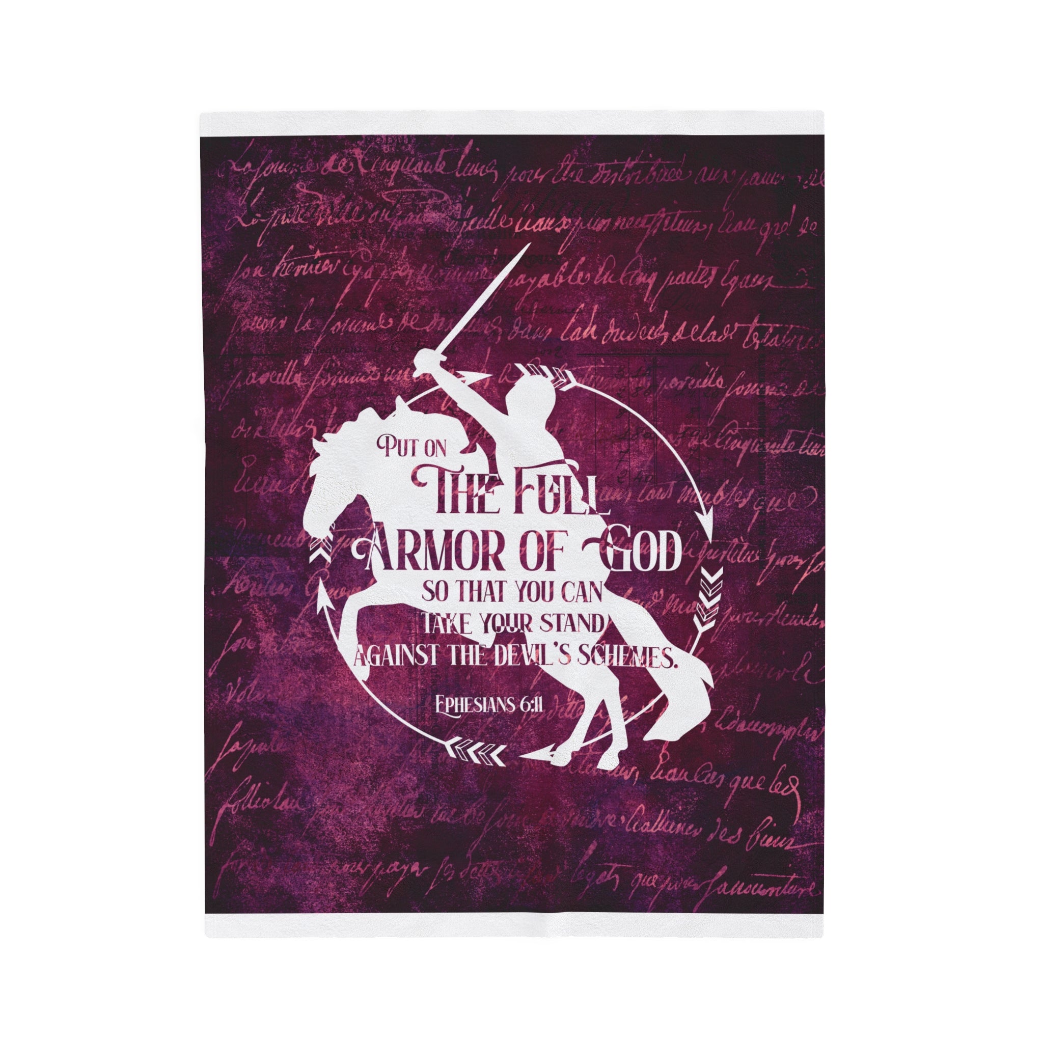 Full Armor of God Plush Blanket | Ephesians Horse Blanket
