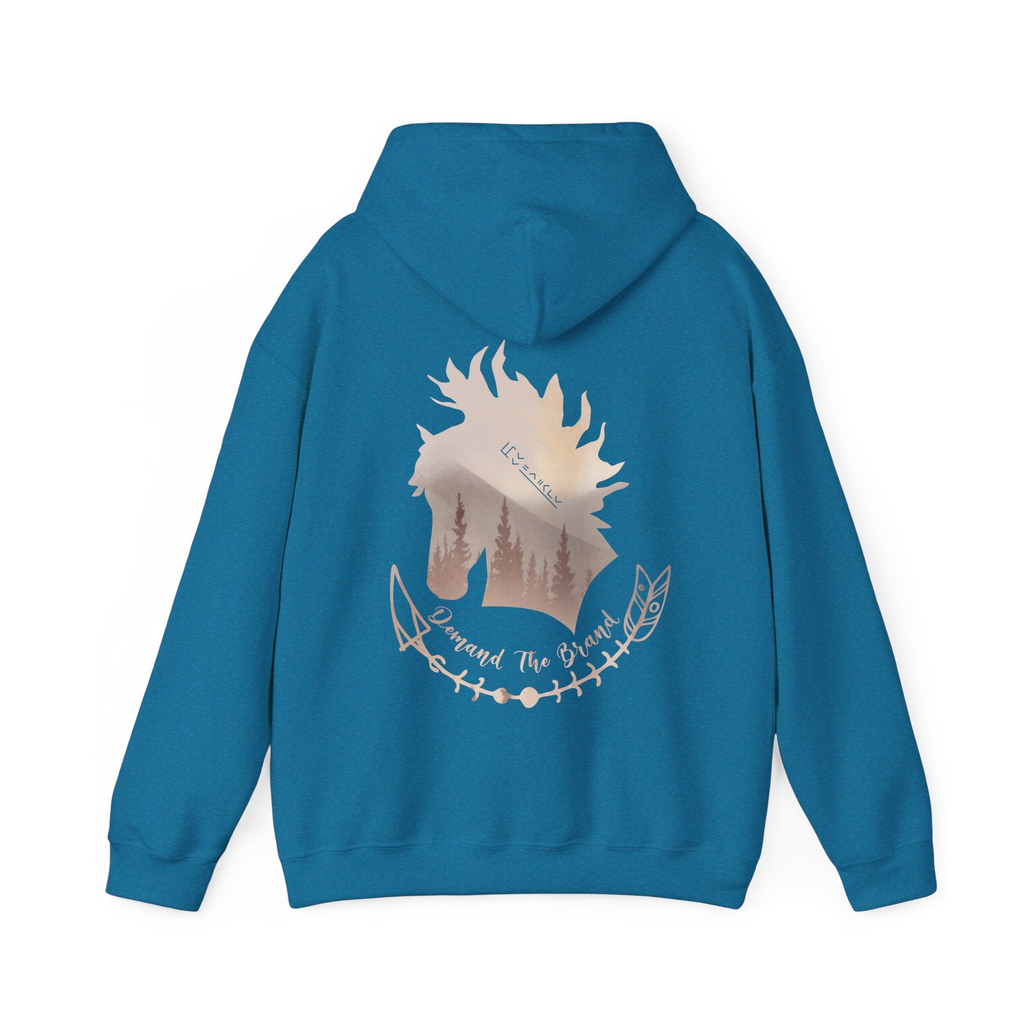 Demand The Brand Mustang Horse Hoodie | BLM Mustang Sweatshirt