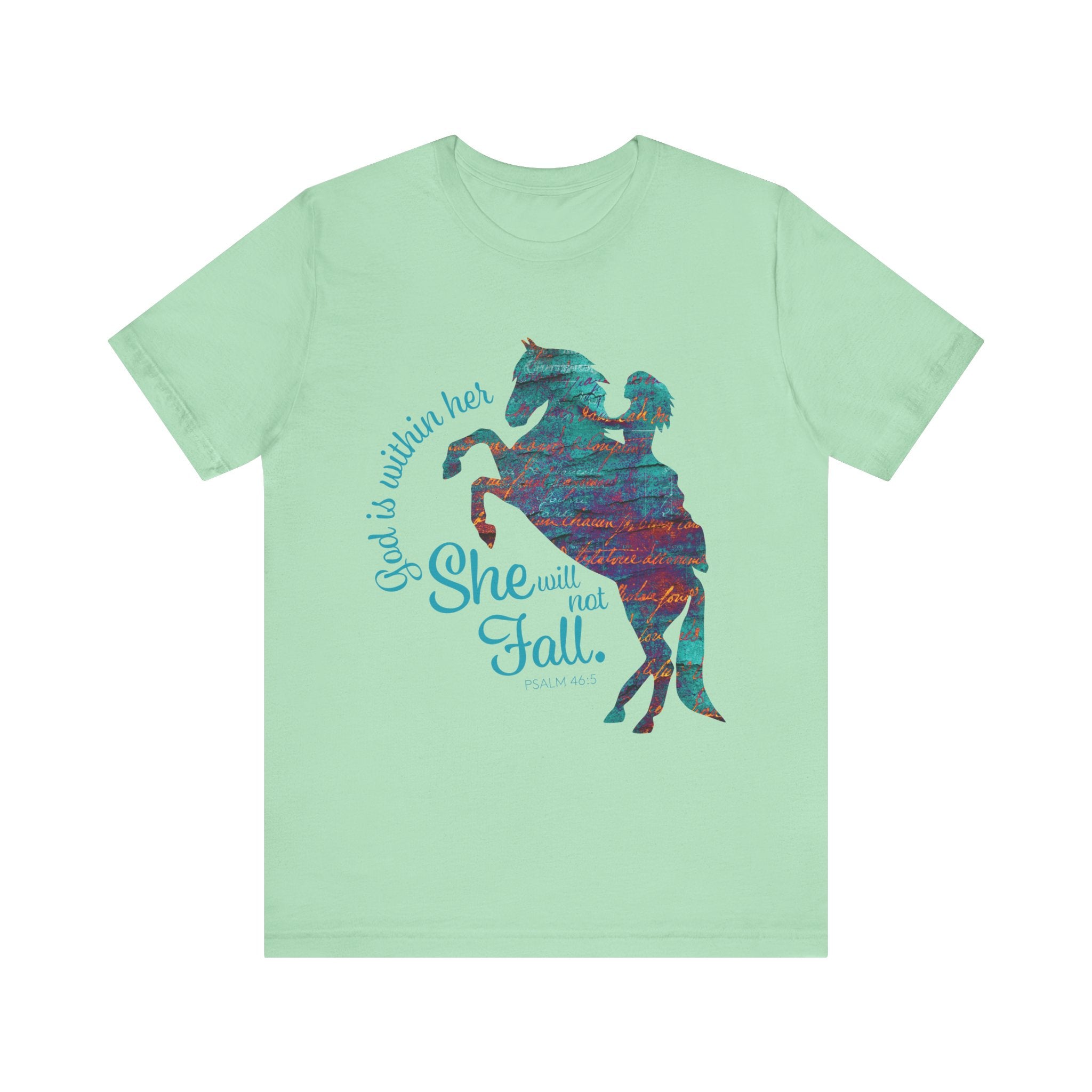 God Is Within Her She Will Not Fall | Christian Horse Shirt