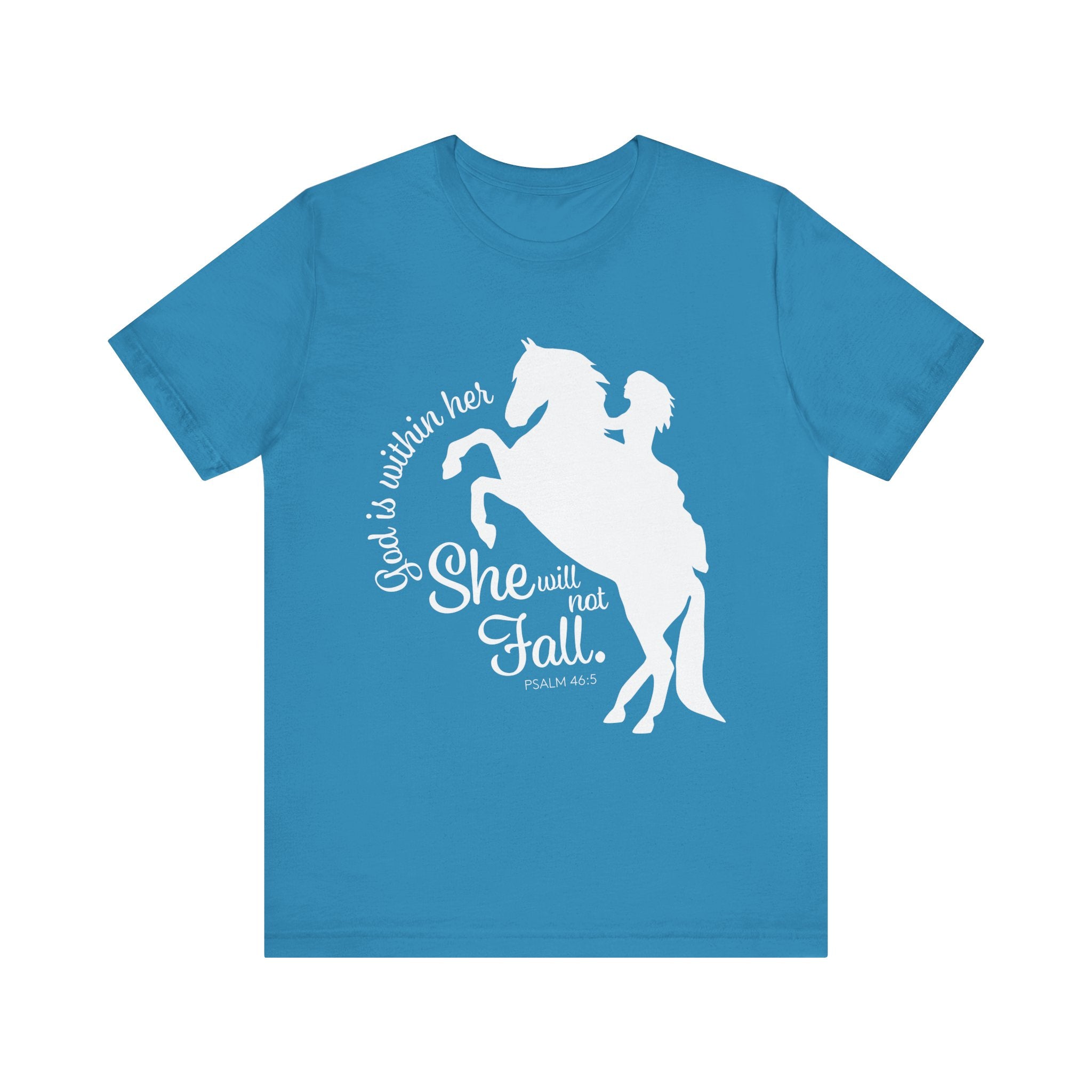 God Is Within Her She Will Not Fall | Christian Horse Shirt