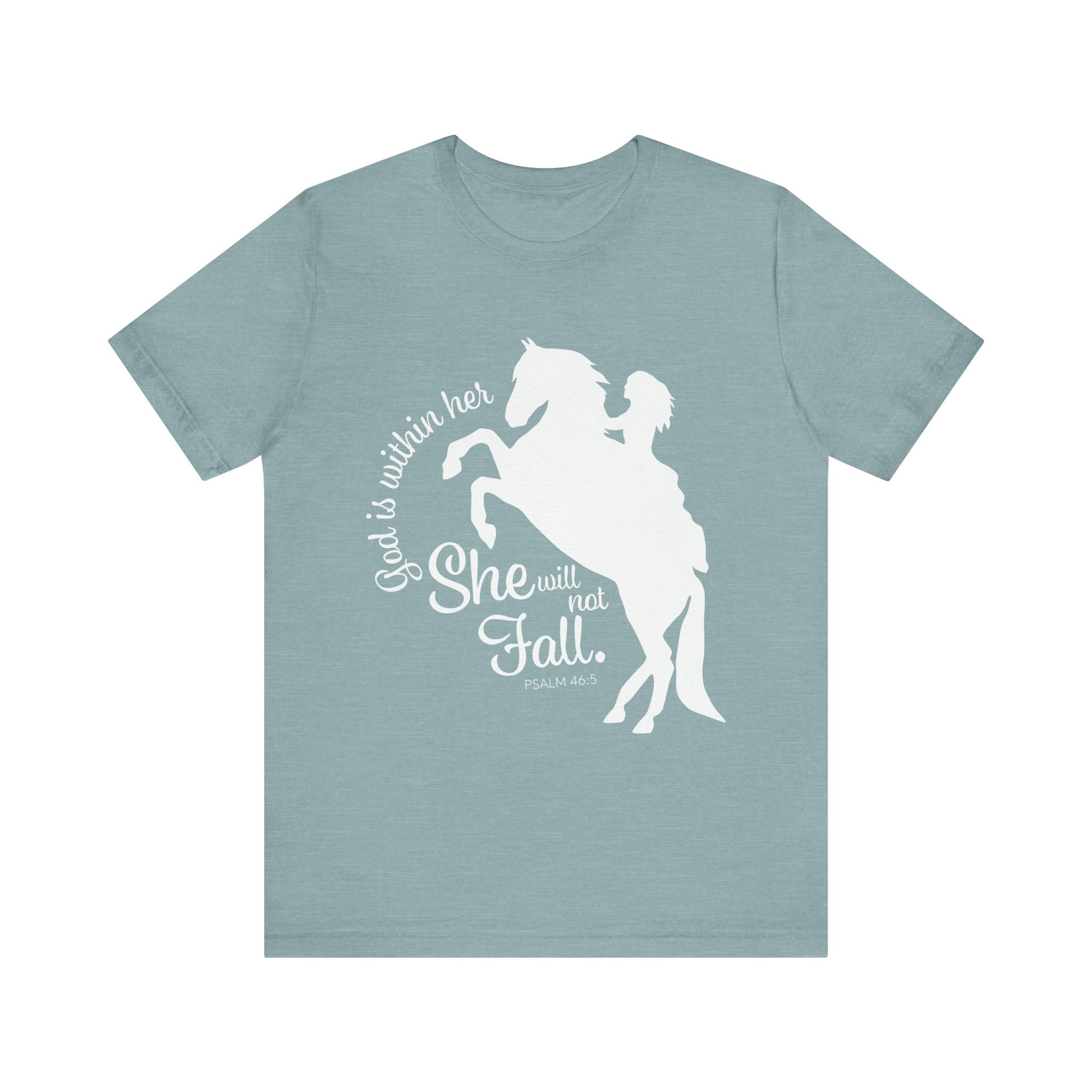 God Is Within Her She Will Not Fall | Christian Horse Shirt
