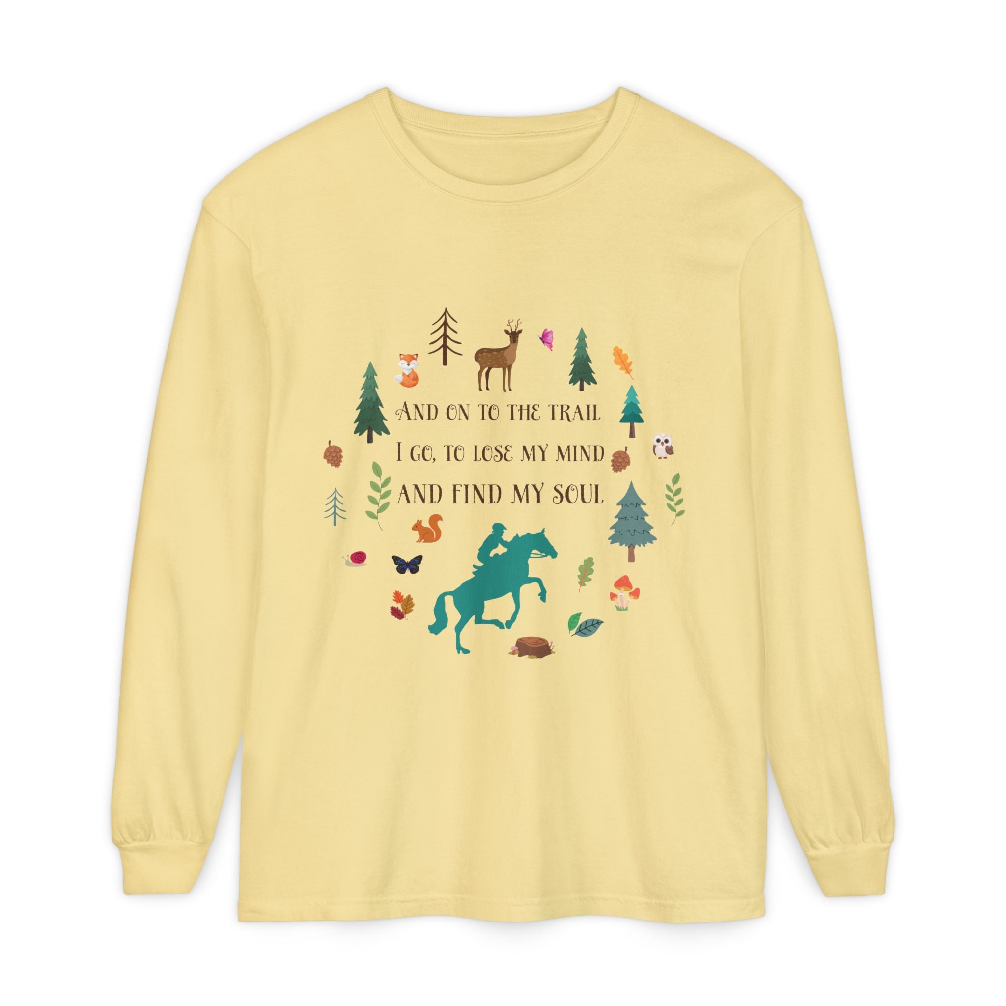 Equestrian Trail Rider & Horse Long Sleeve Shirt