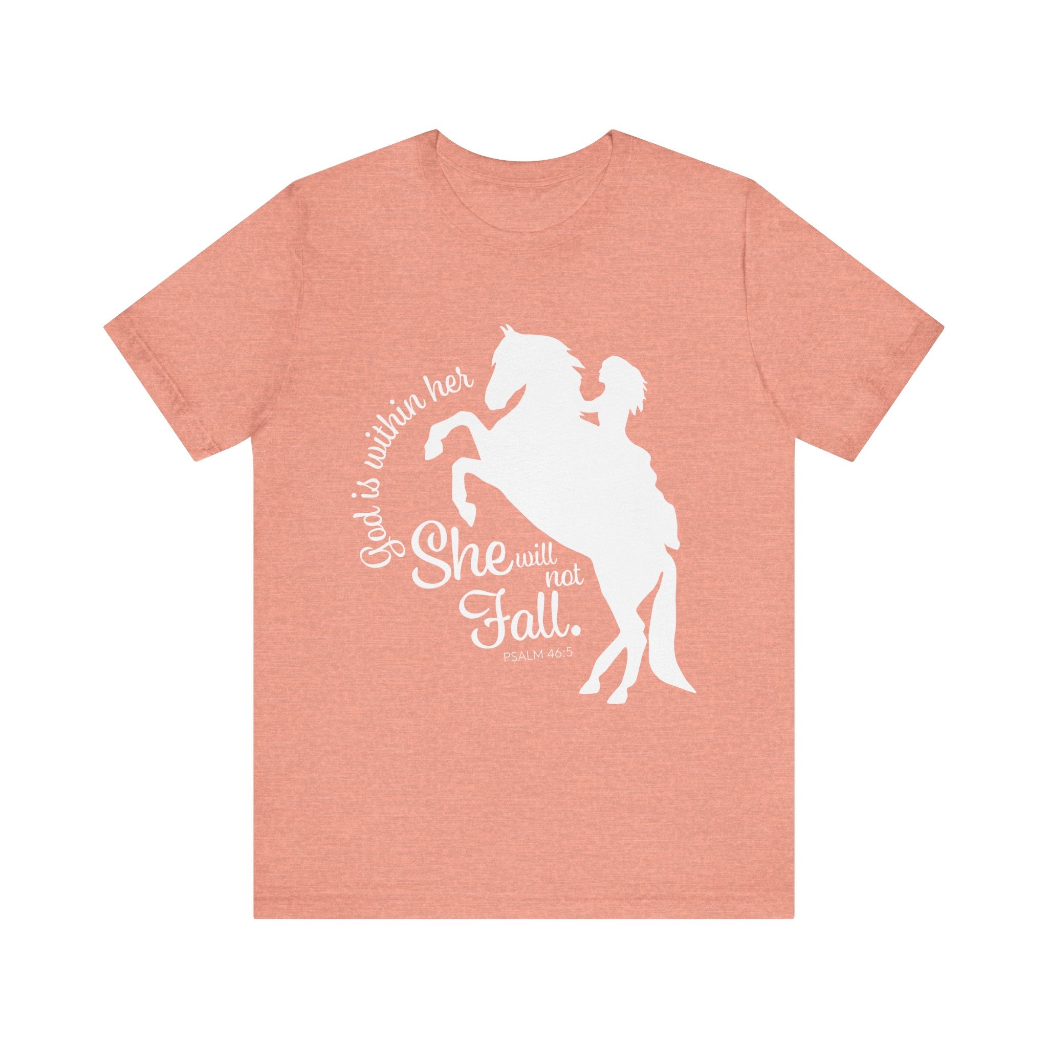 God Is Within Her She Will Not Fall | Christian Horse Shirt