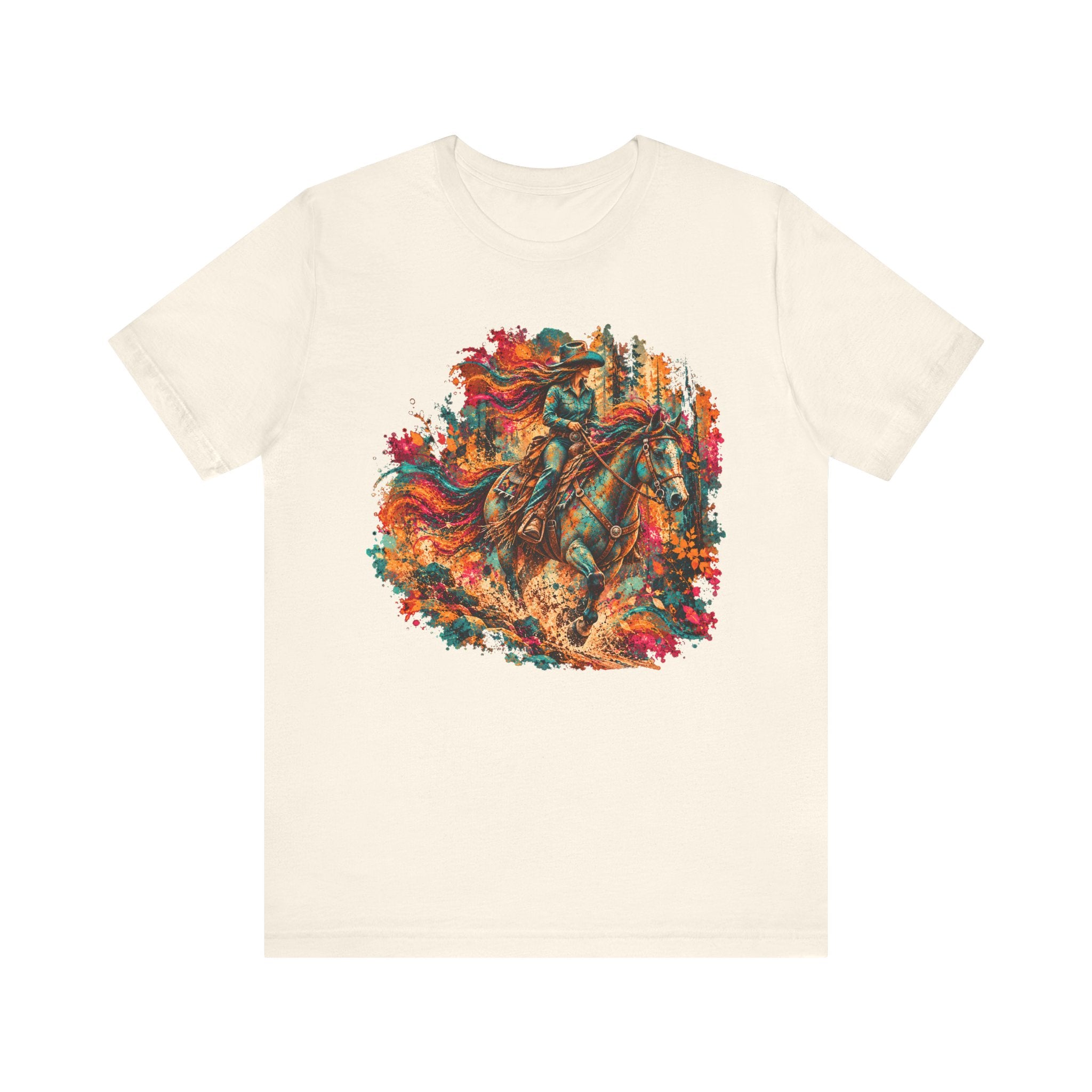 Colorful Trail Riding Shirt | Western Horse Graphic Tee