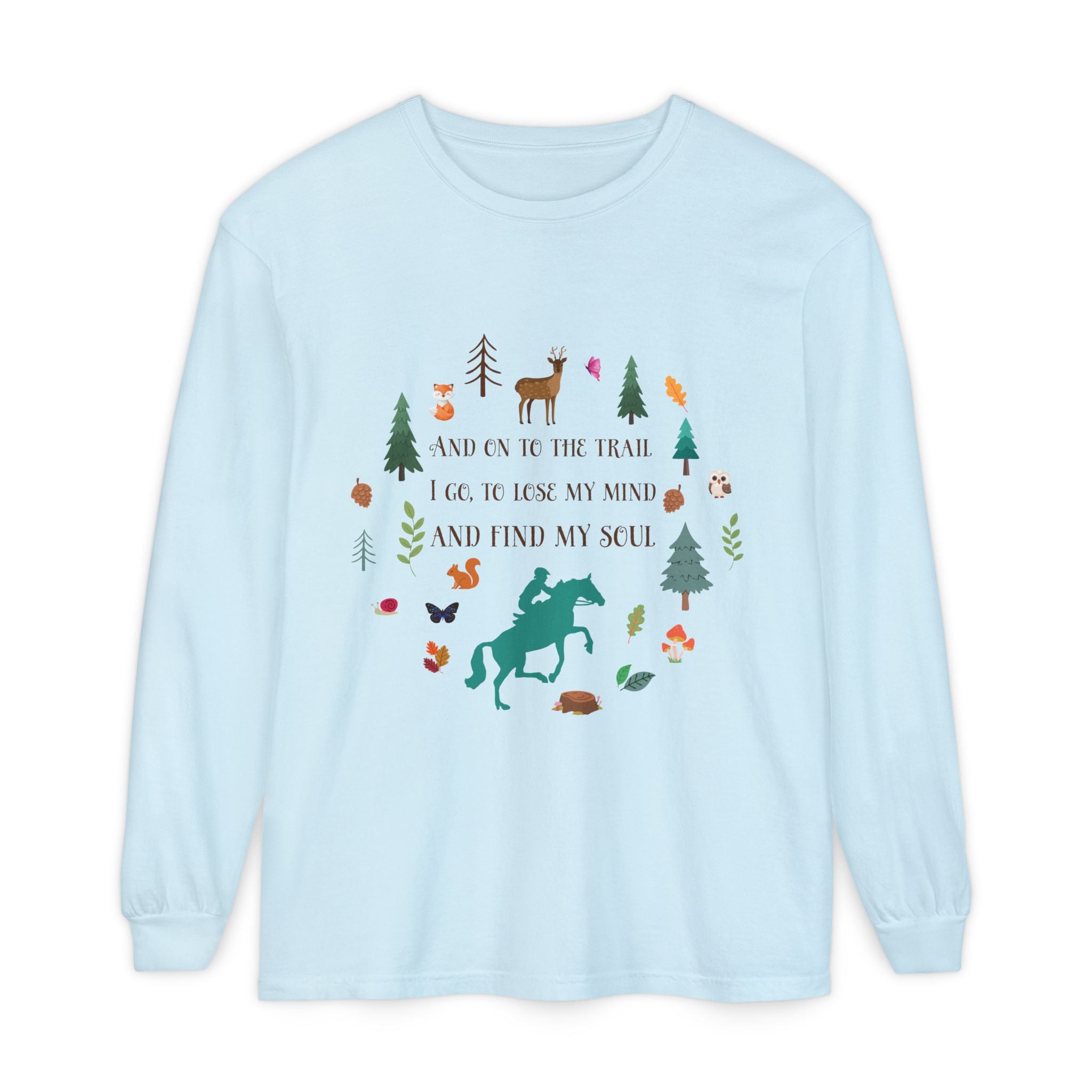 Equestrian Trail Rider & Horse Long Sleeve Shirt