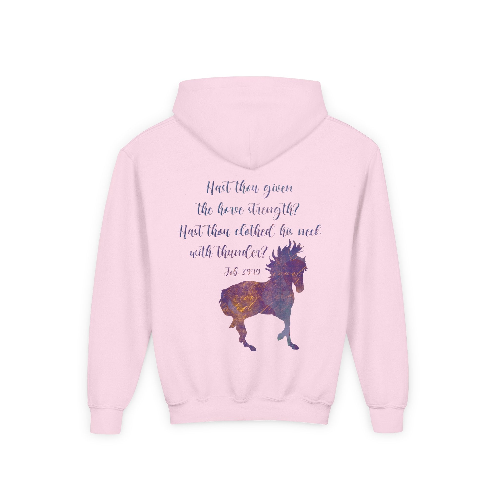 Job 39:19 Kids Horse Hoodie