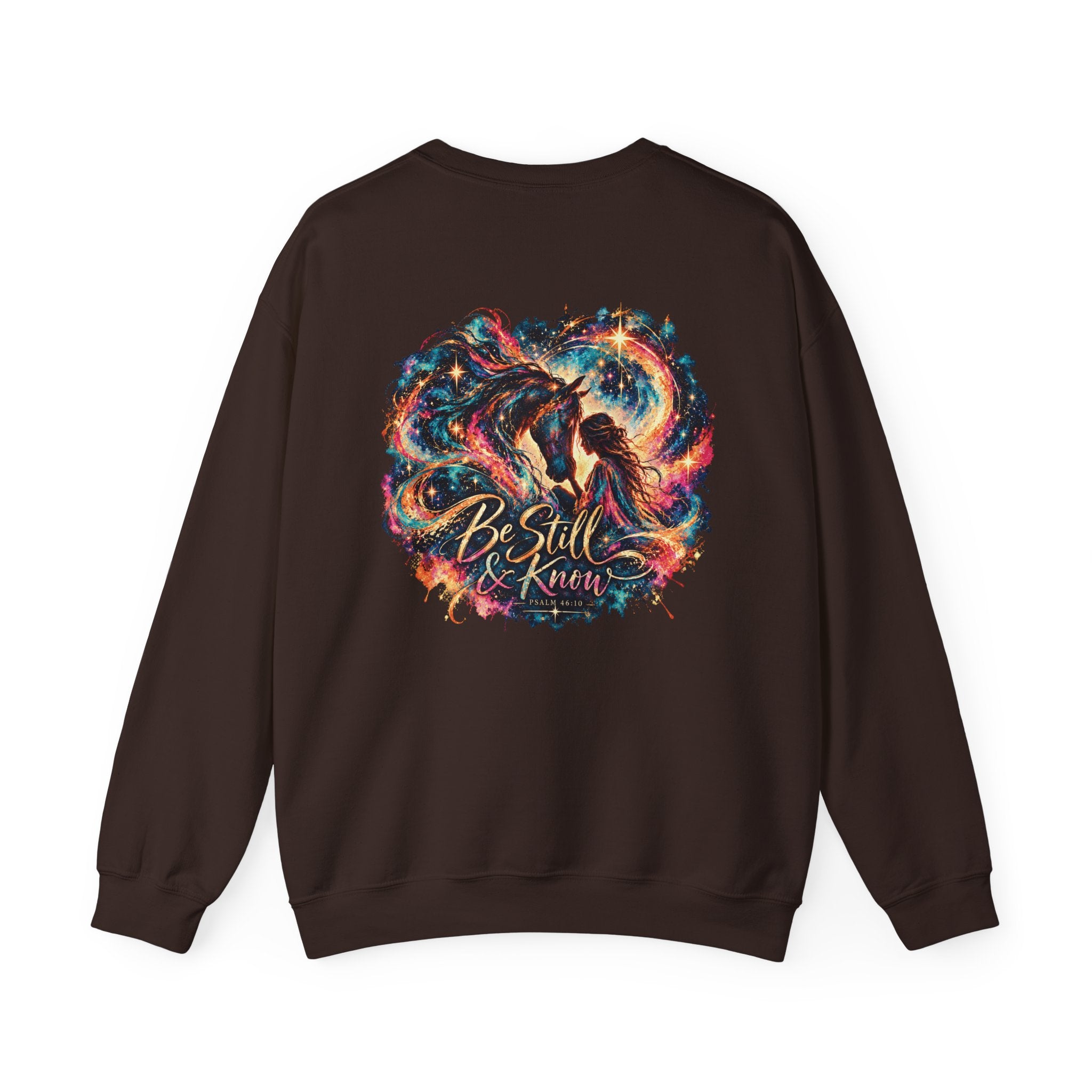Be Still & Know | Scripture Horse Crewneck Sweatshirt