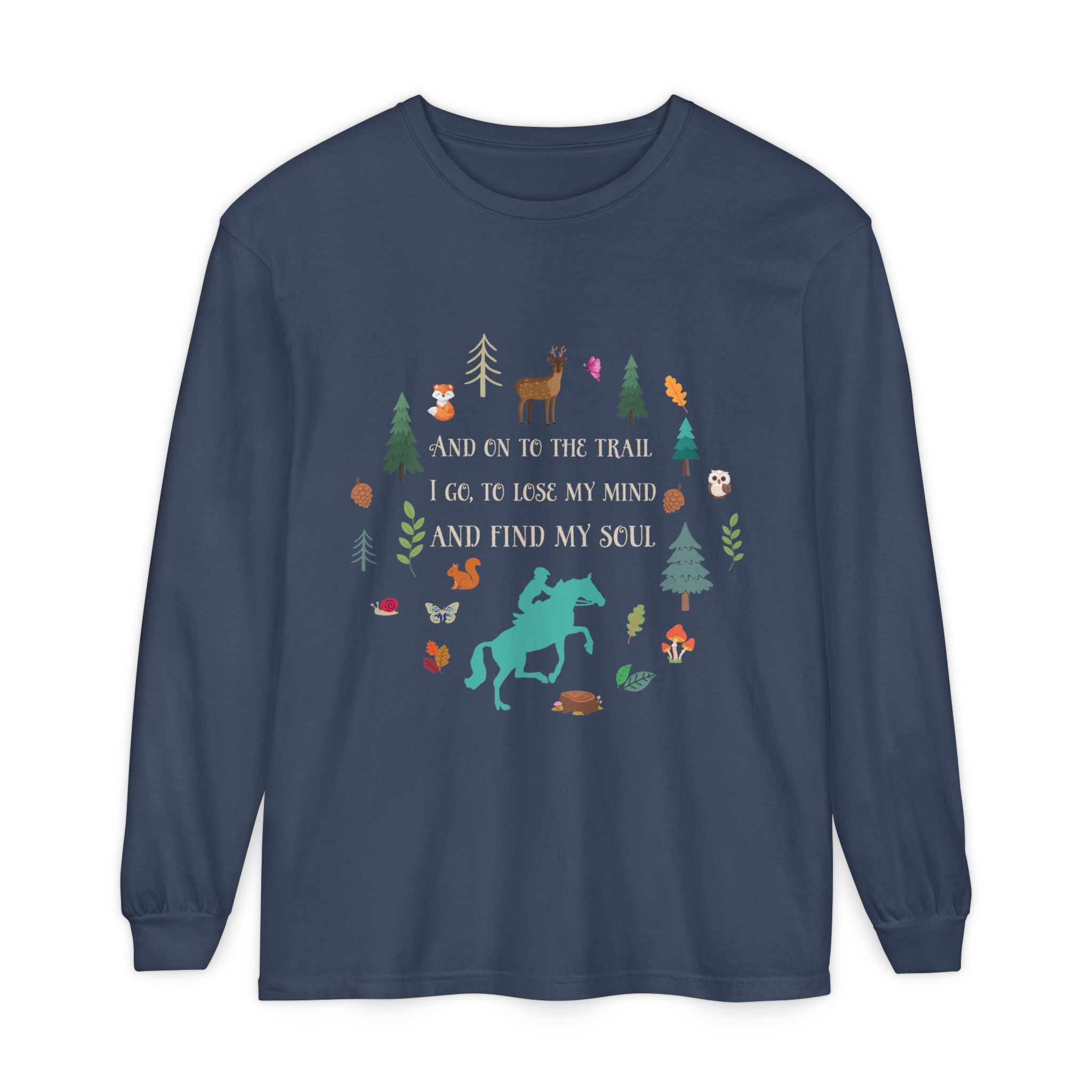 Equestrian Trail Rider & Horse Long Sleeve Shirt