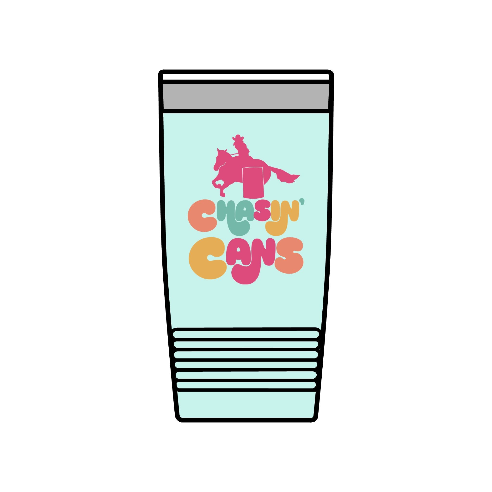 Chasin Cans Retro Barrel Racing Tumbler - 20oz