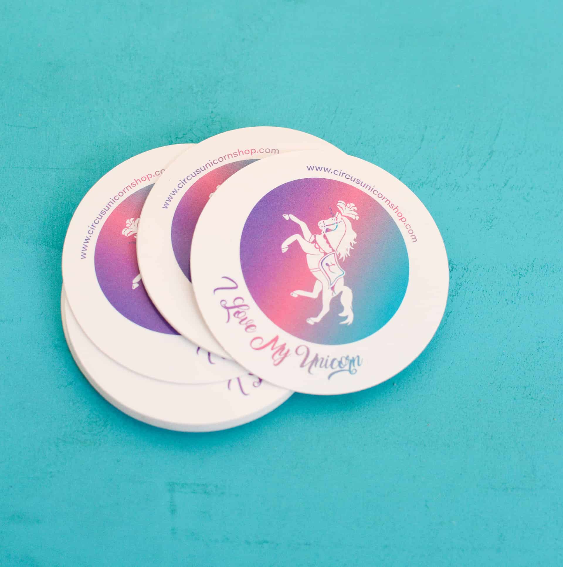 I Love My Unicorn Sticker
