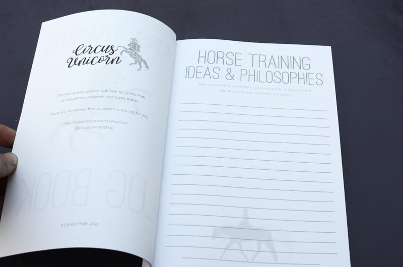 The Horse Trainer's Log Book