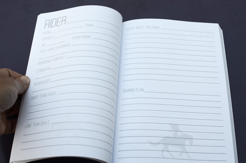 The Horse Trainer's Log Book
