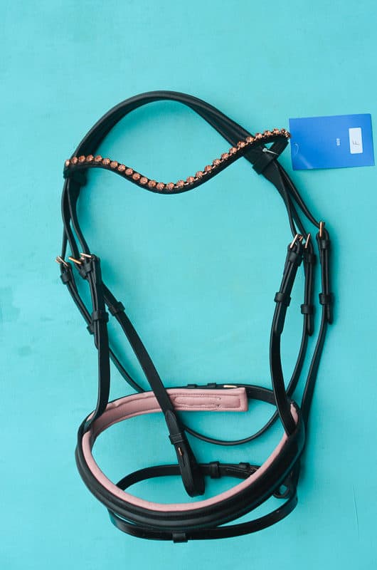 Rose Gold Dressage Bridle