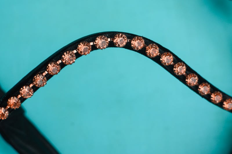Rose Gold Dressage Bridle