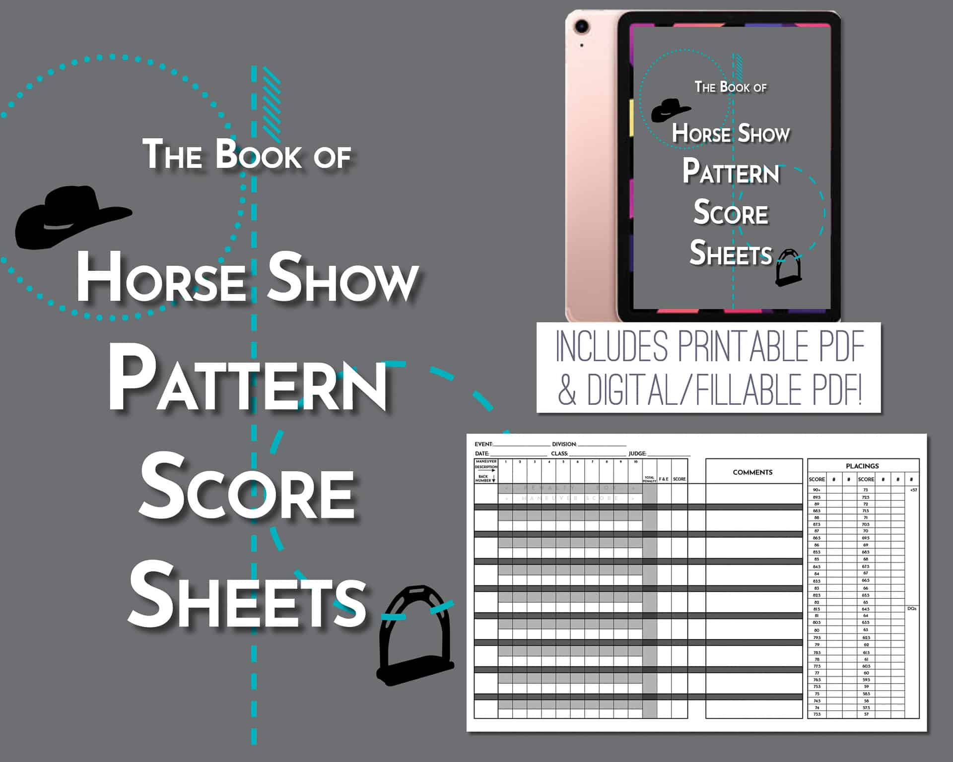 The Book of Horse Show Pattern Scoresheets - PDF