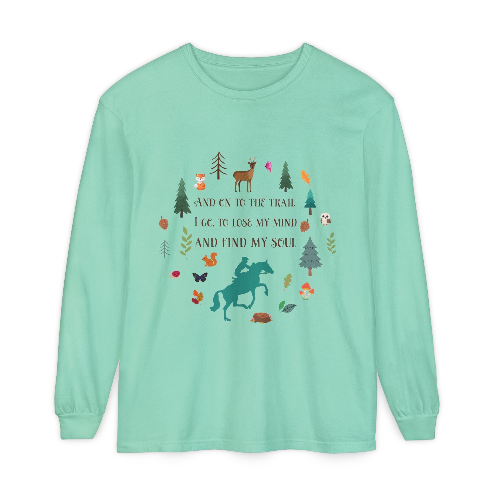 Equestrian Trail Rider & Horse Long Sleeve Shirt