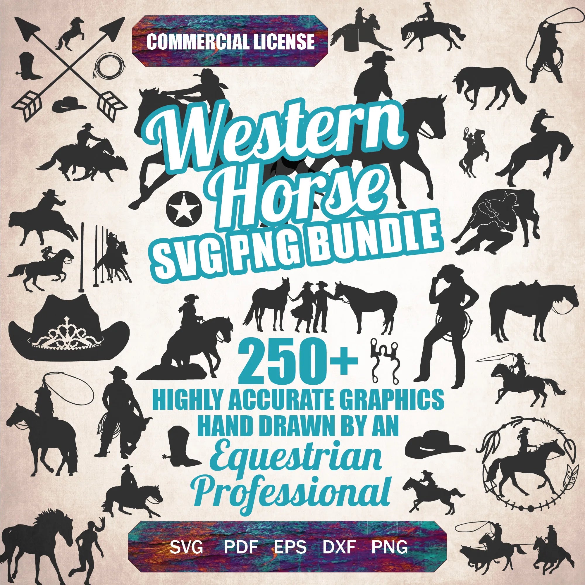 Western Horse SVG PNG Collection