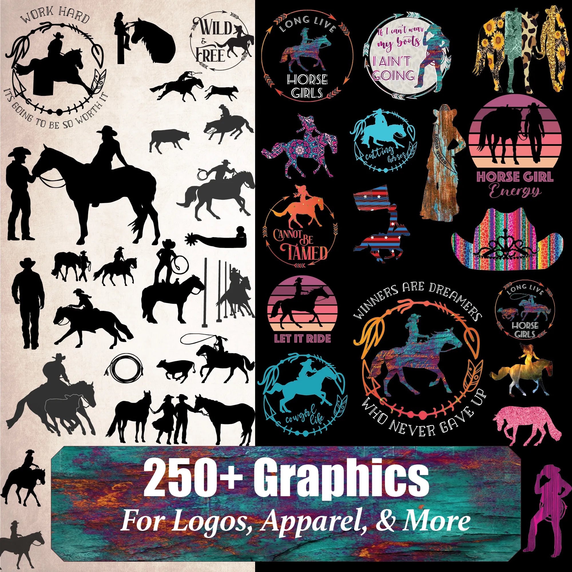 Western Horse SVG PNG Collection
