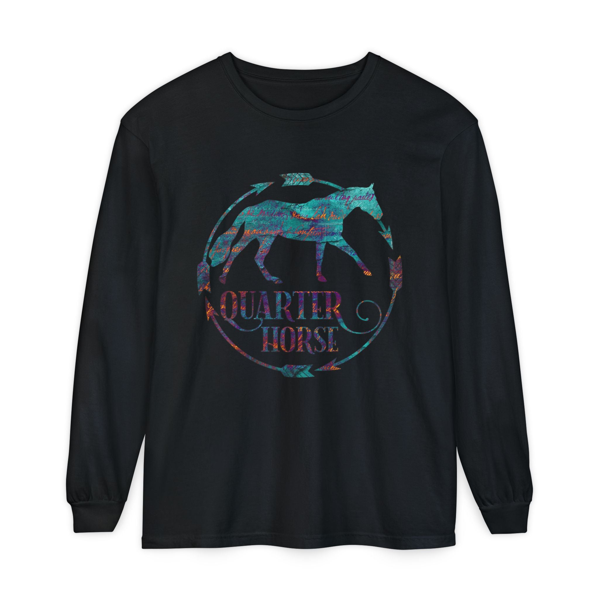 Quarter Horse Long Sleeve Shirt (Comfort Colors)