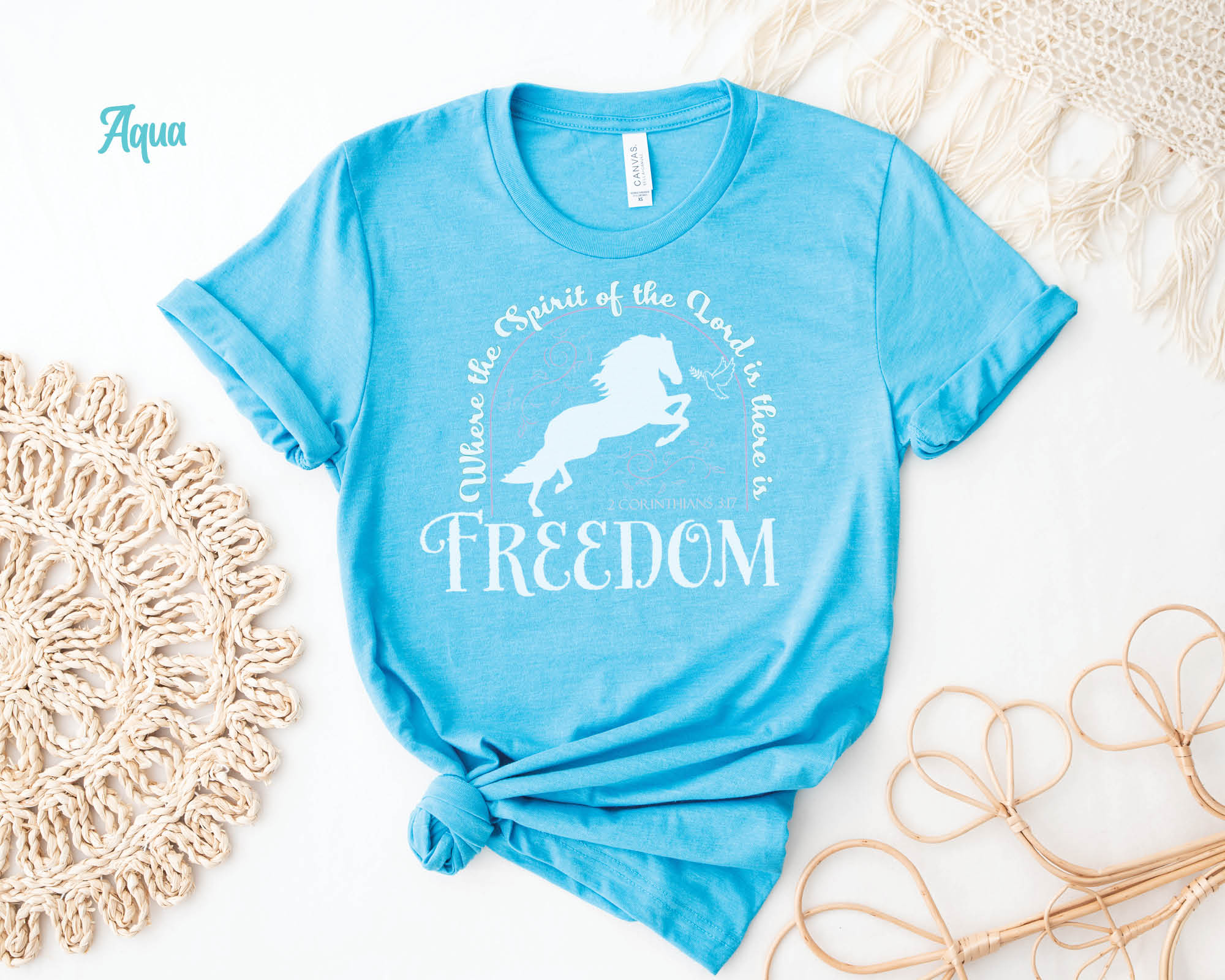 Spirit of the Lord Freedom Horse Shirt