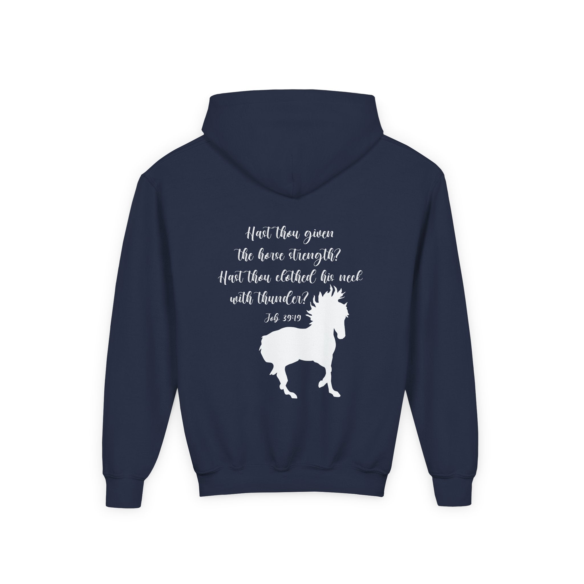 Job 39:19 Kids Horse Hoodie