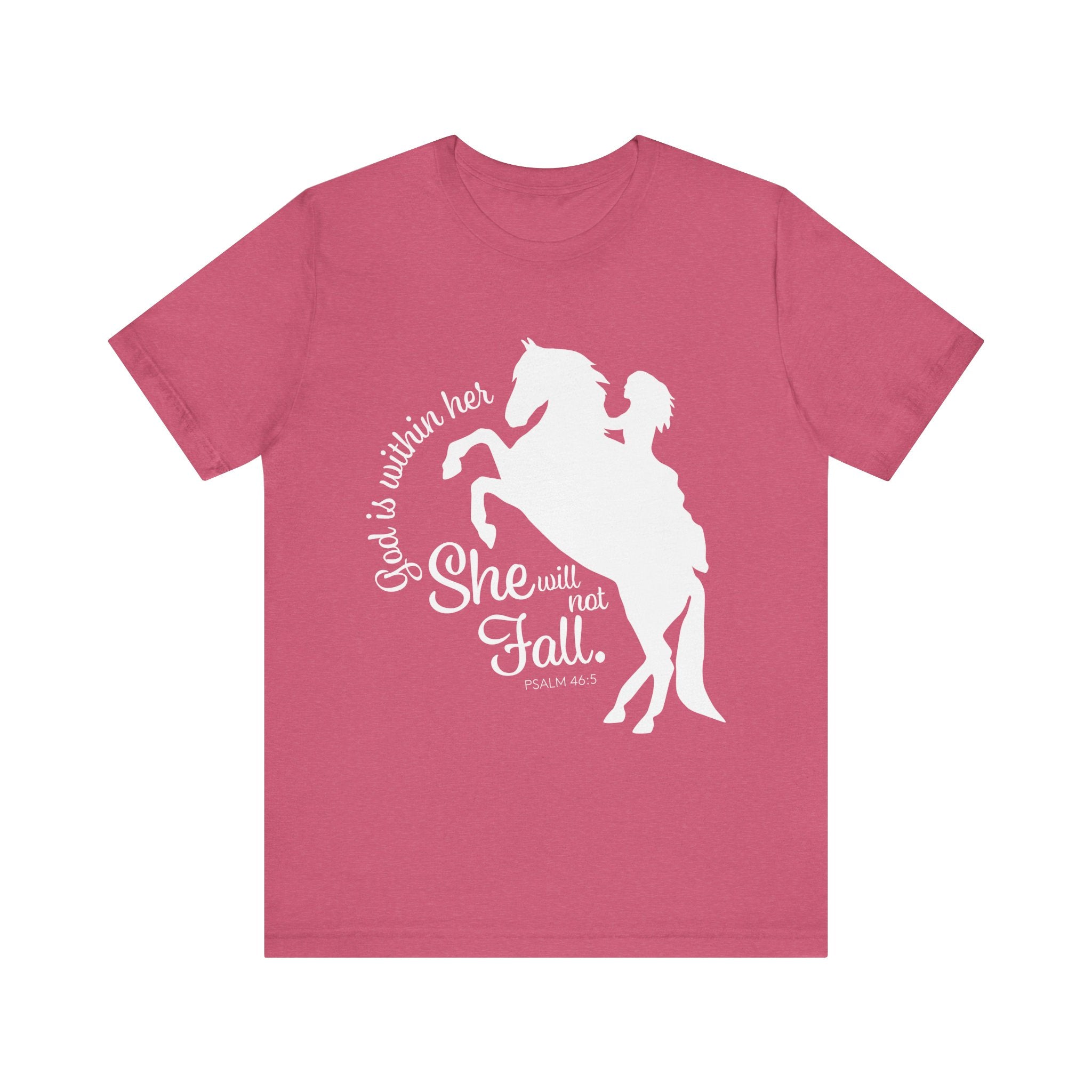 God Is Within Her She Will Not Fall | Christian Horse Shirt