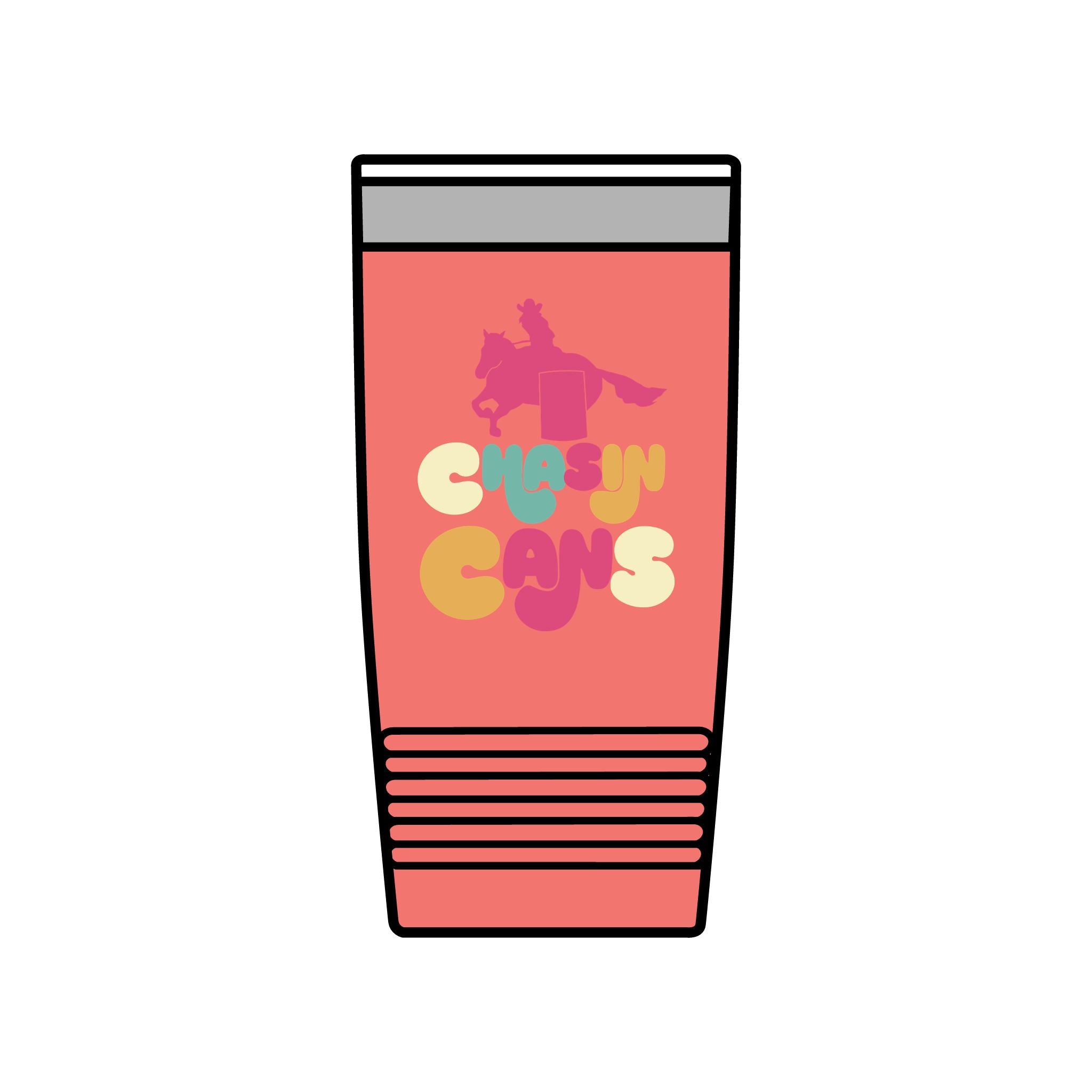 Chasin Cans Retro Barrel Racing Tumbler - 20oz