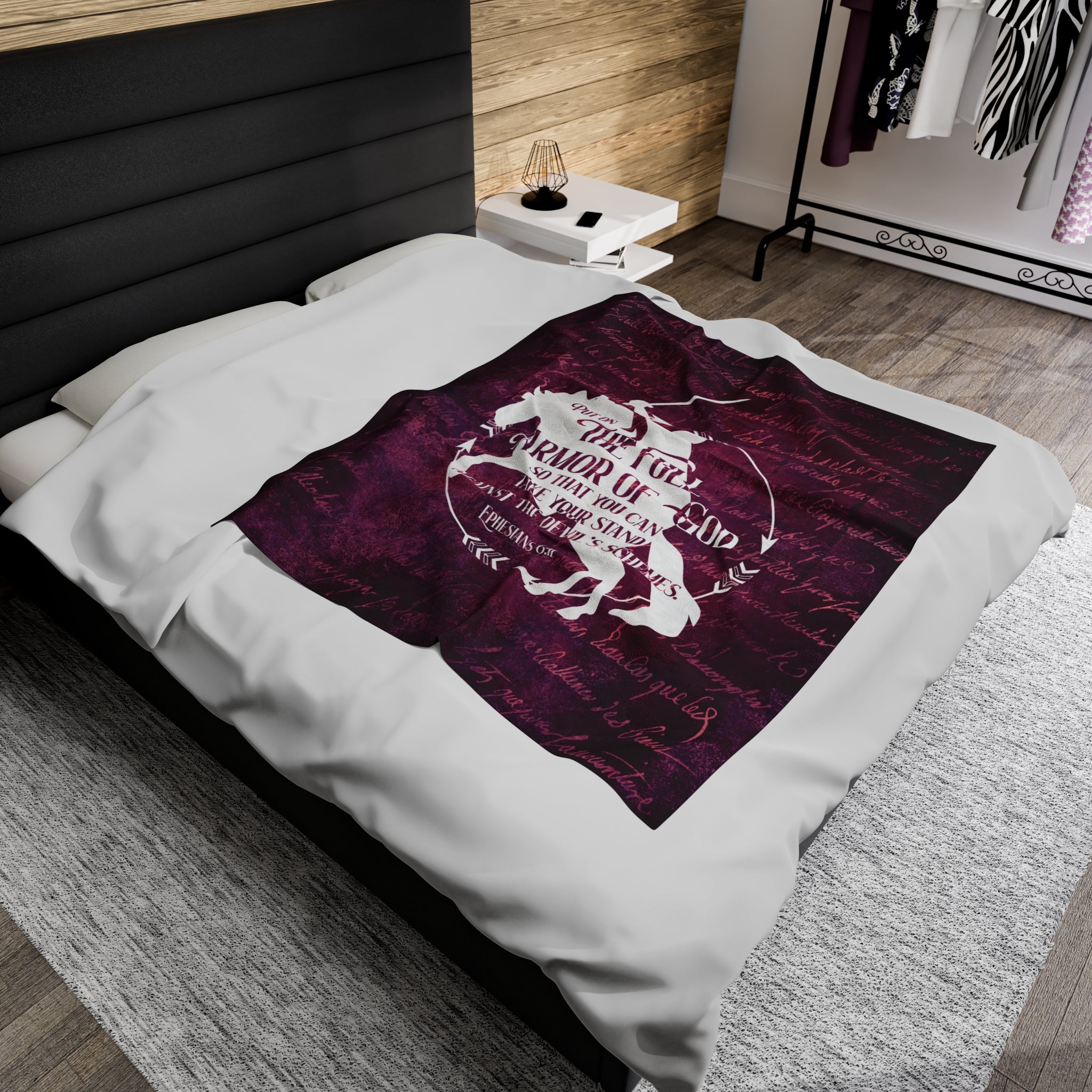 Full Armor of God Plush Blanket | Ephesians Horse Blanket