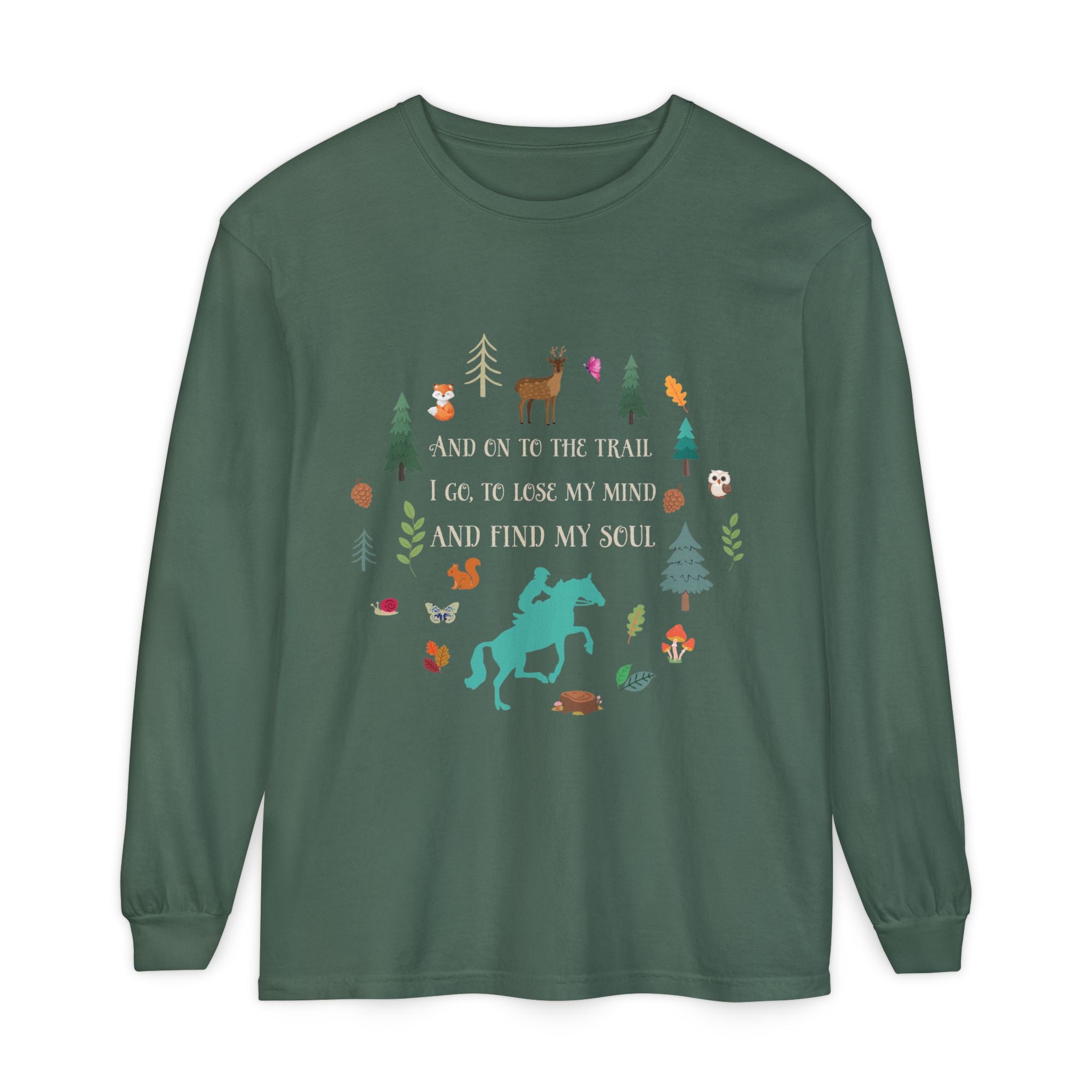 Equestrian Trail Rider & Horse Long Sleeve Shirt