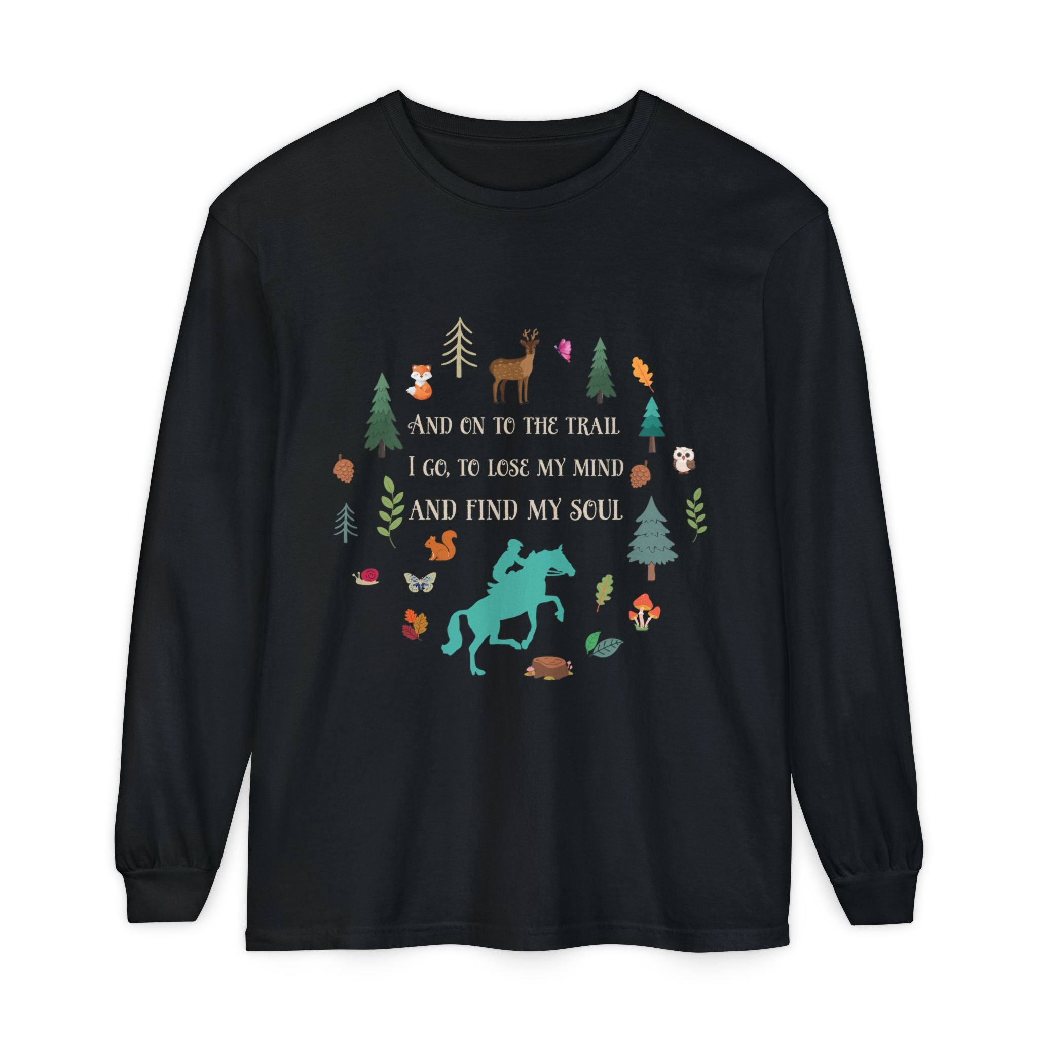 Equestrian Trail Rider & Horse Long Sleeve Shirt