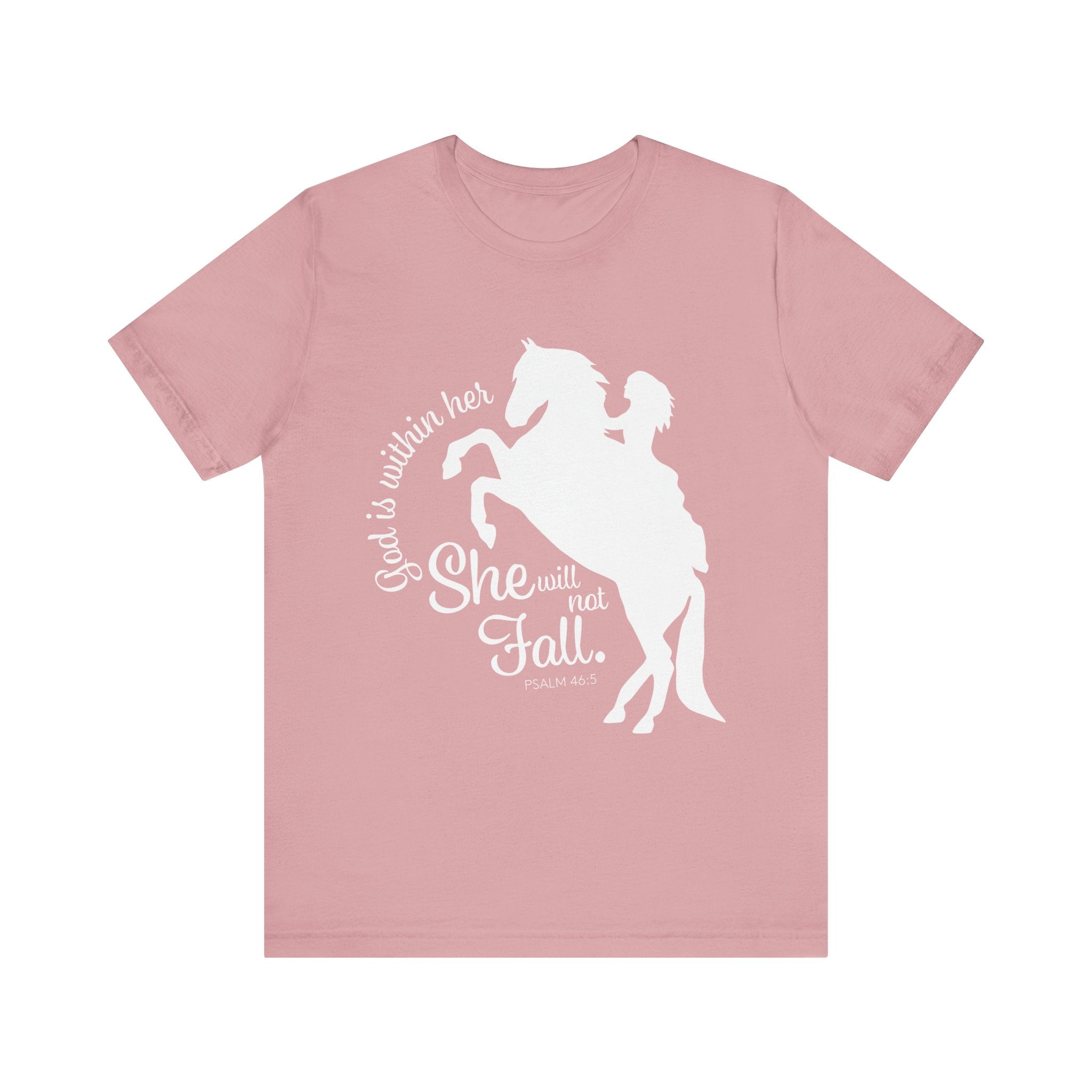God Is Within Her She Will Not Fall | Christian Horse Shirt