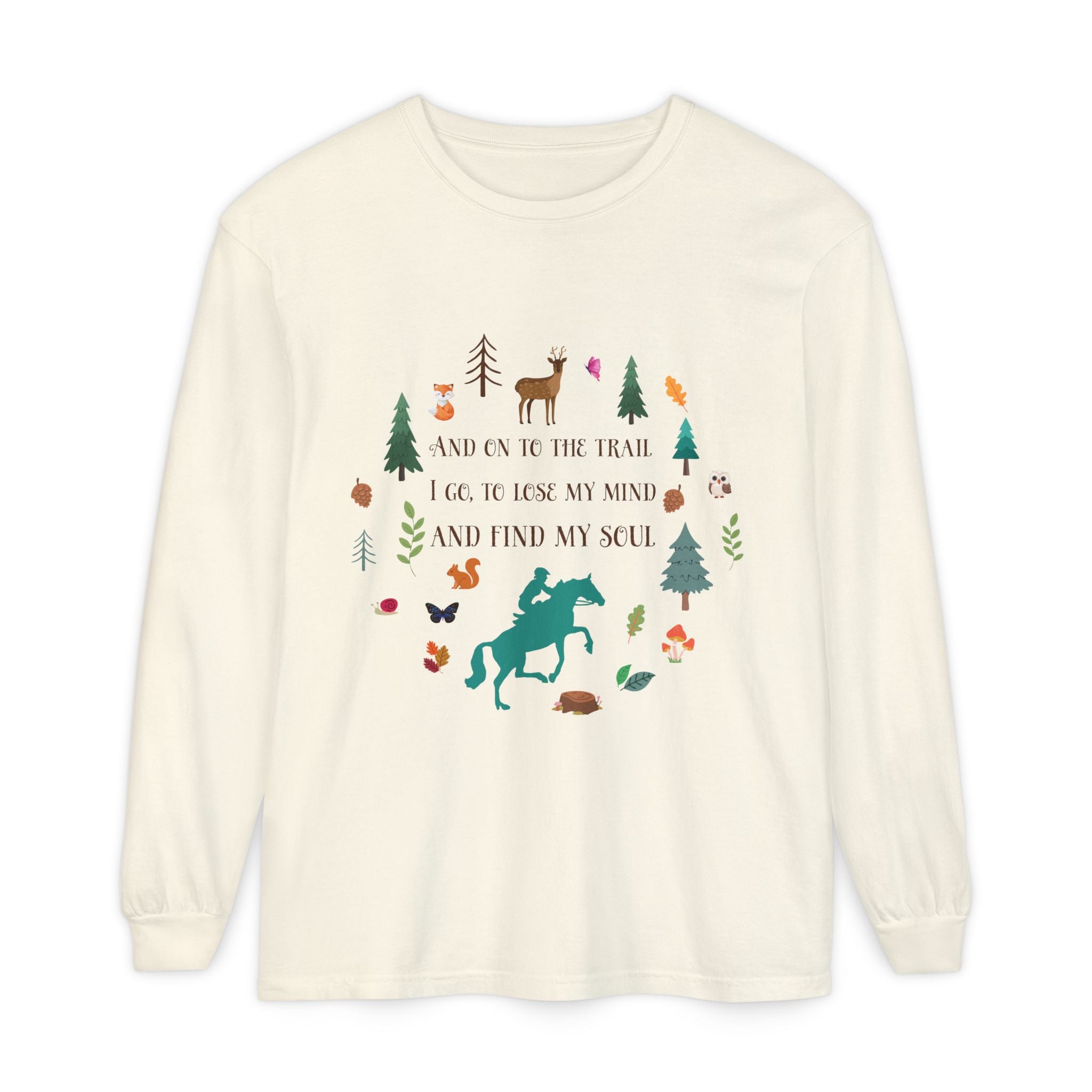 Equestrian Trail Rider & Horse Long Sleeve Shirt