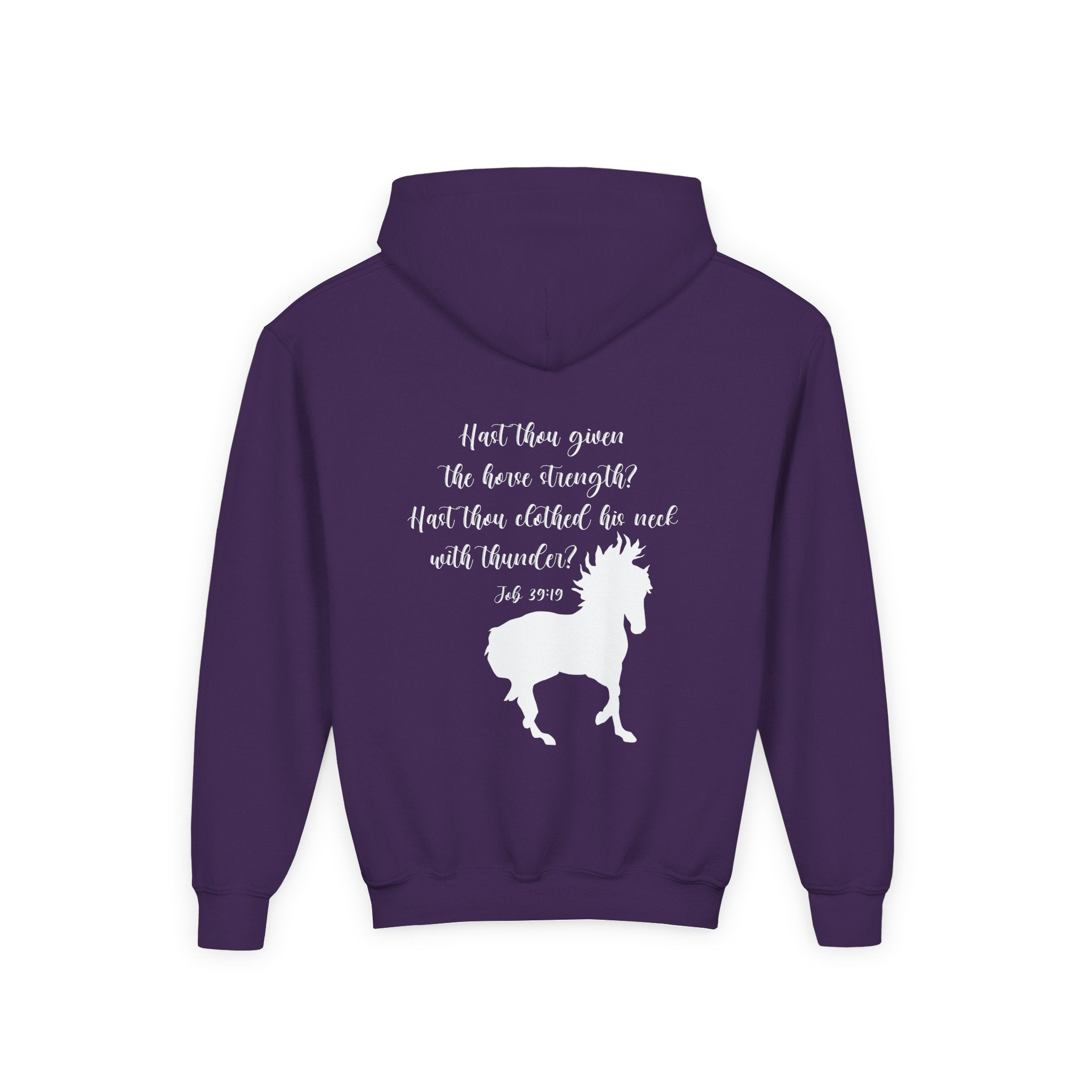 Job 39:19 Kids Horse Hoodie