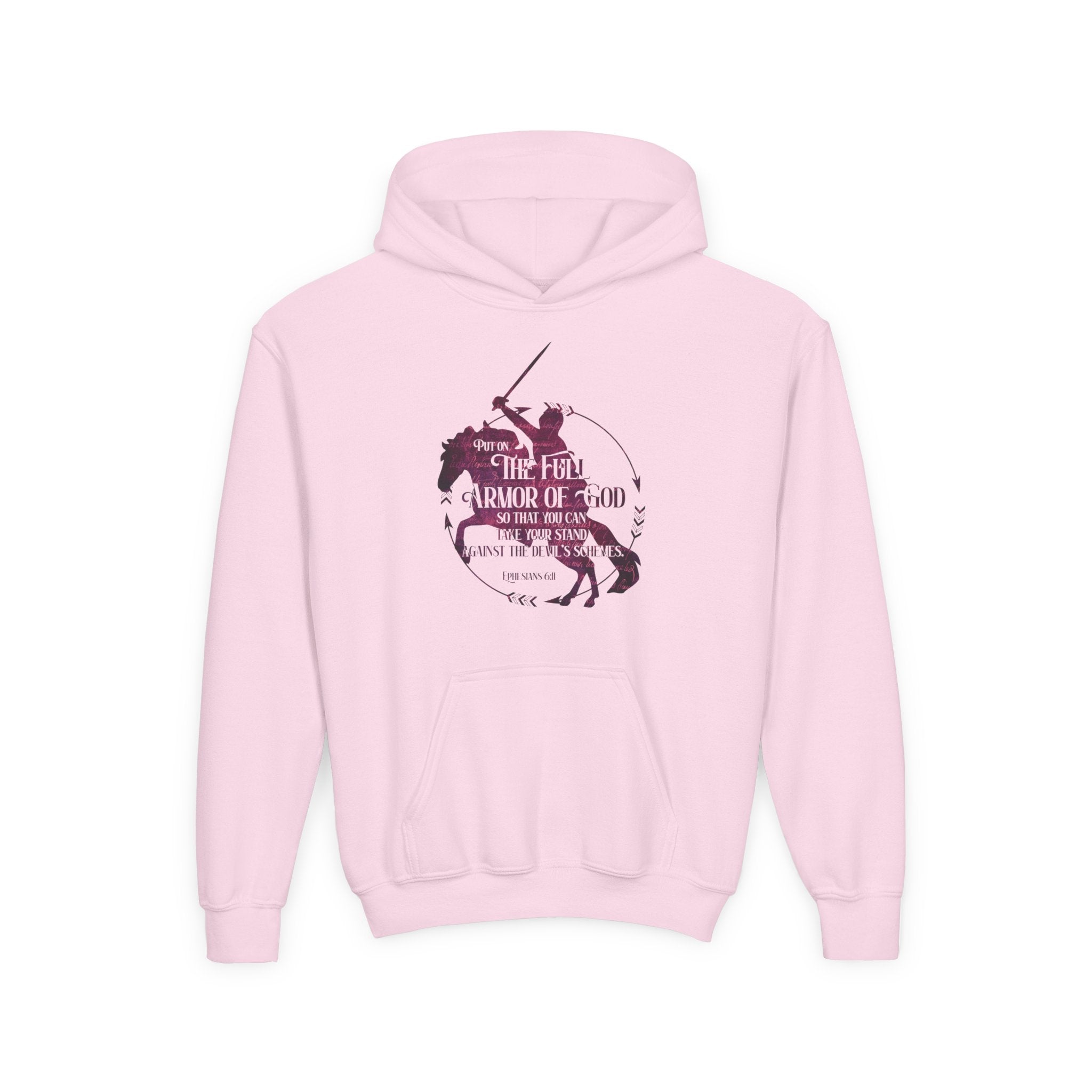 Full Armor of God Kids Horse Hoodie