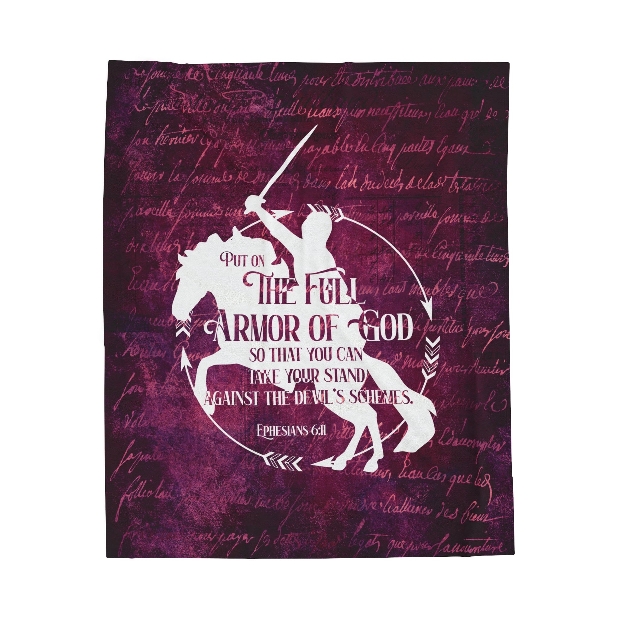 Full Armor of God Plush Blanket | Ephesians Horse Blanket