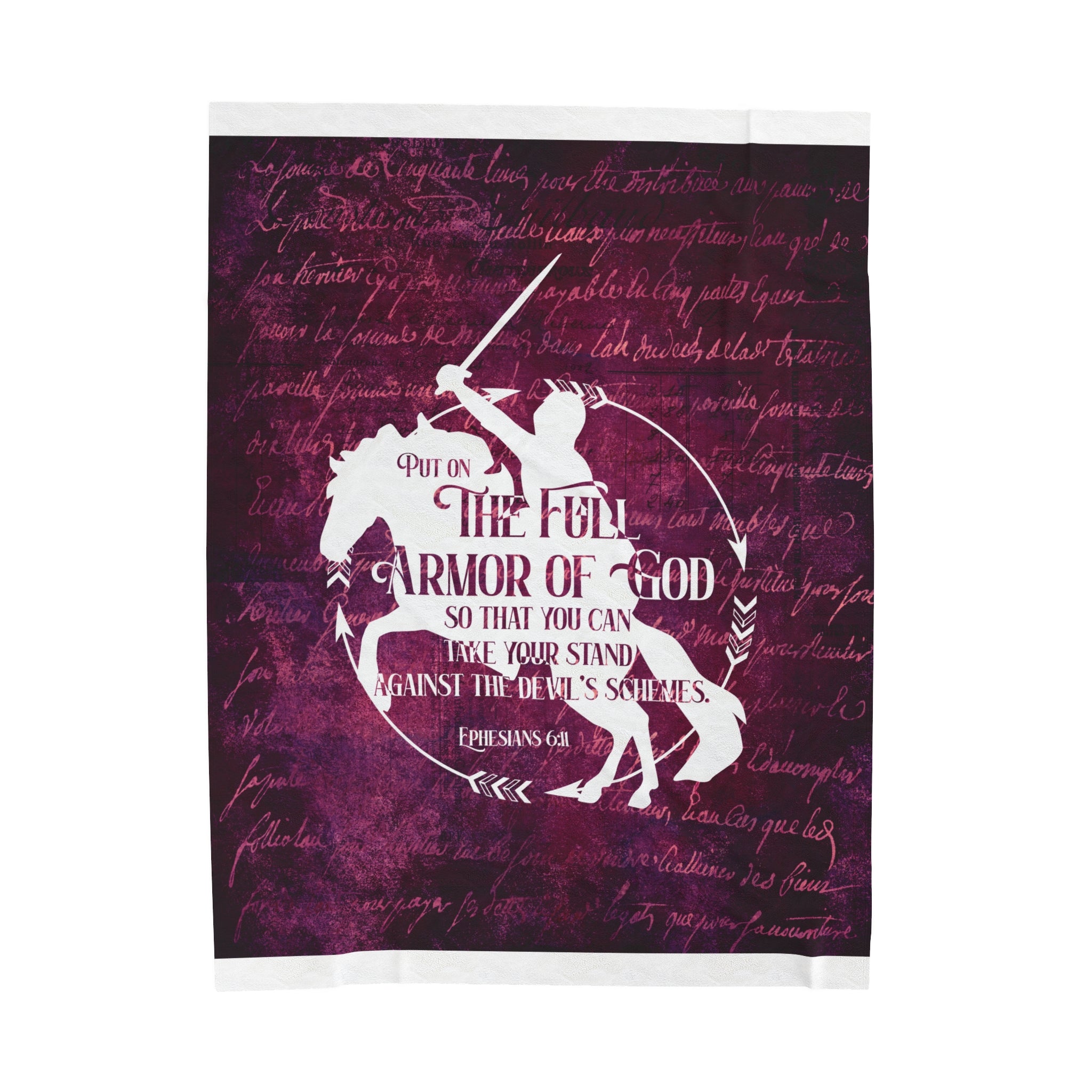 Full Armor of God Plush Blanket | Ephesians Horse Blanket