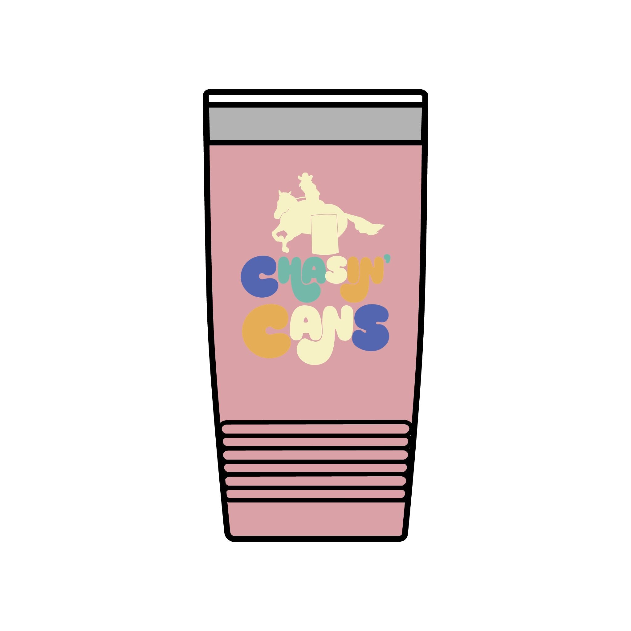 Chasin Cans Retro Barrel Racing Tumbler - 20oz